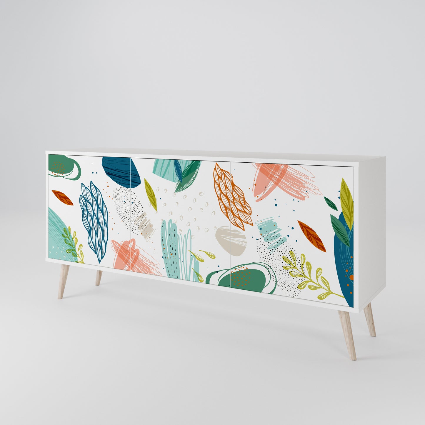 BOTANICAL HURRICANE 3-Door Sideboard