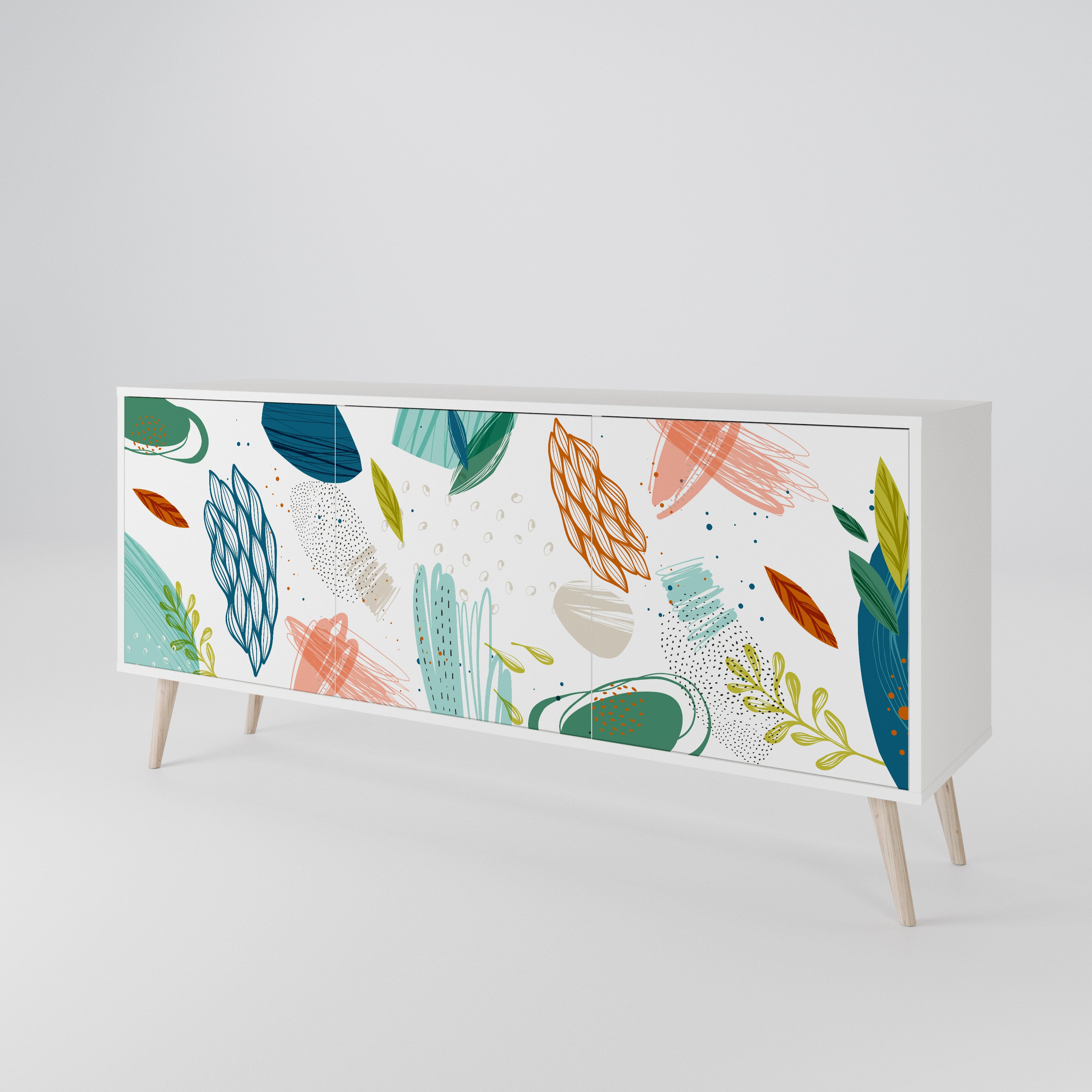 BOTANICAL HURRICANE 3-Door Sideboard