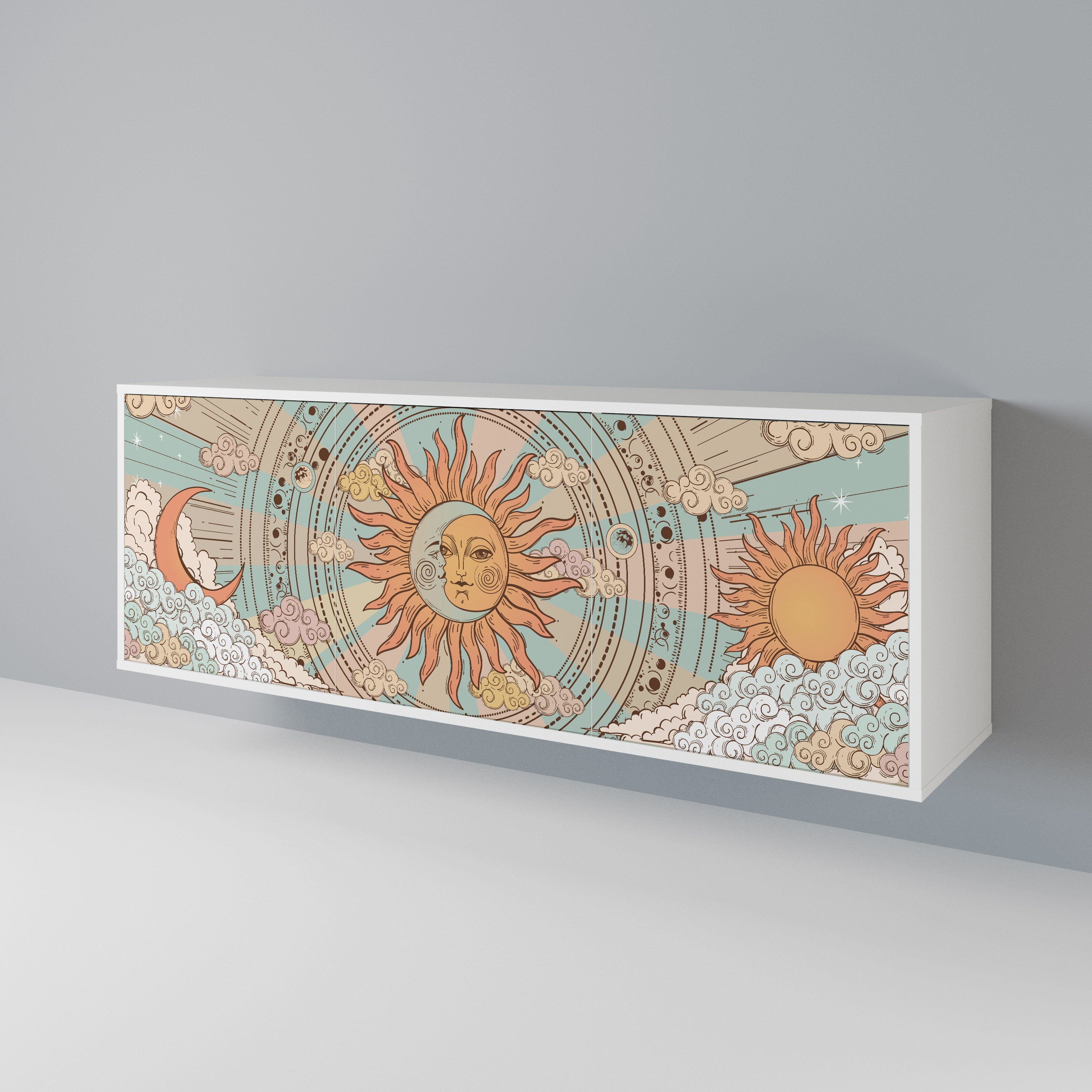 MYSTICAL STRUCTURE 3-Door Sideboard