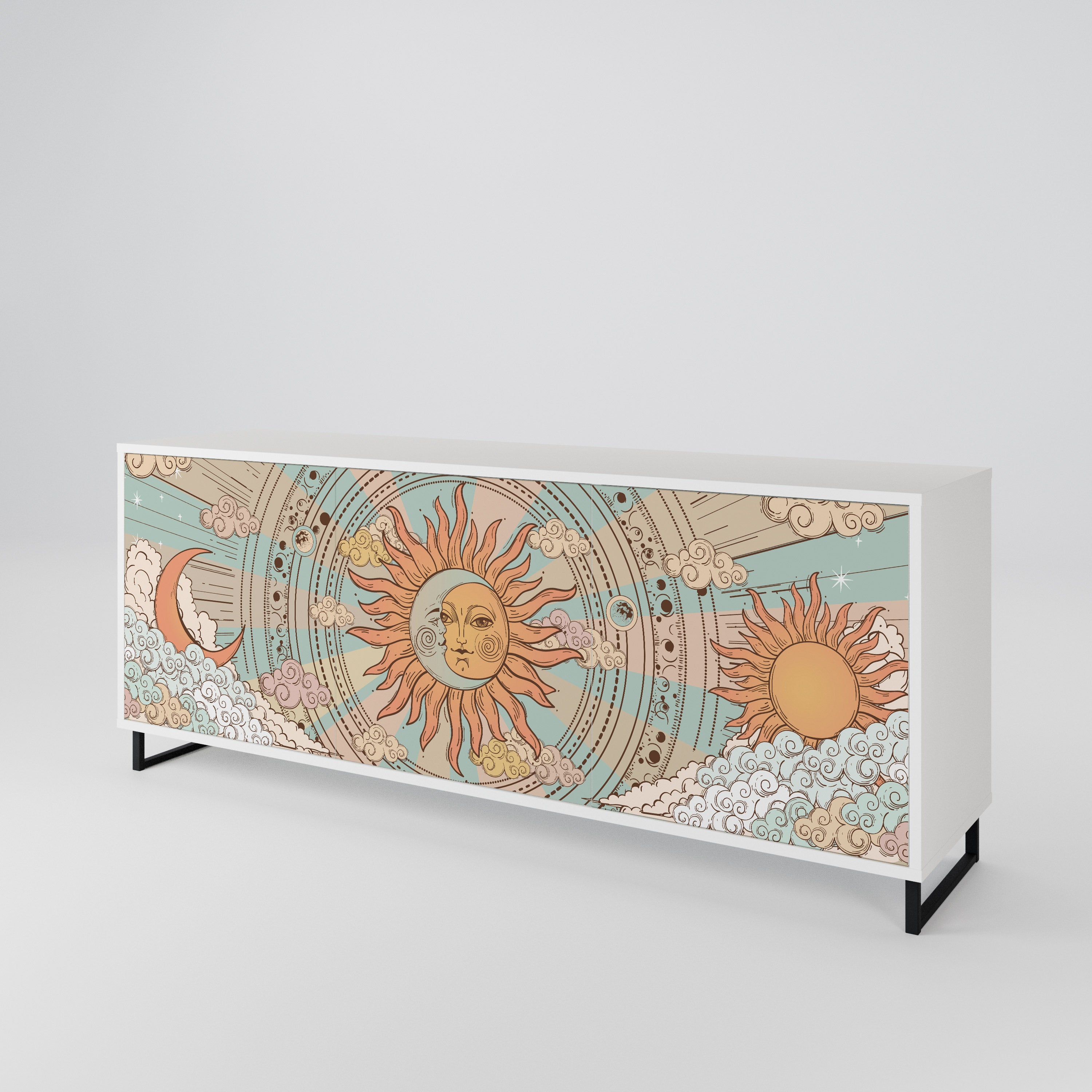 MYSTICAL STRUCTURE 3-Door Sideboard