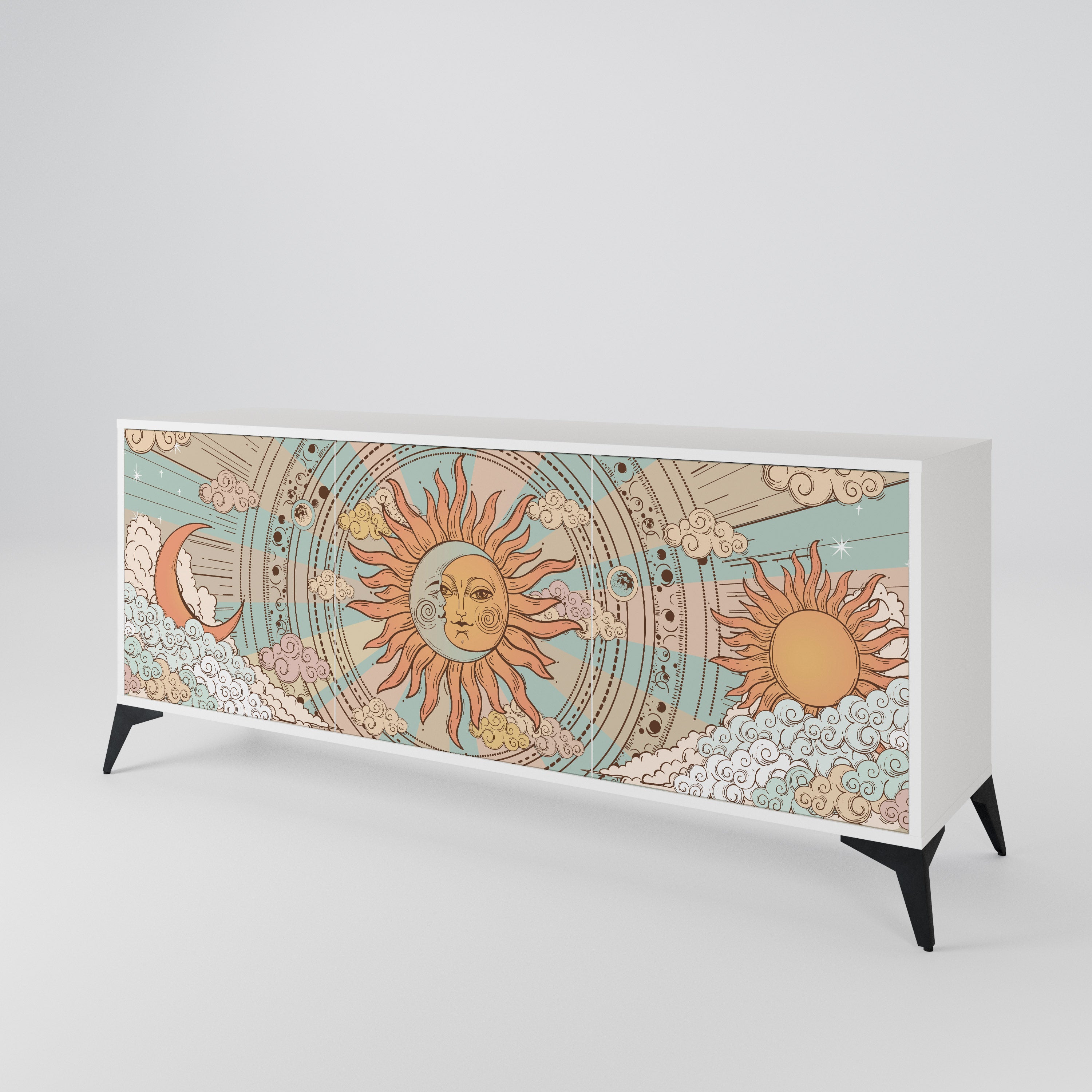 MYSTICAL STRUCTURE 3-Door Sideboard