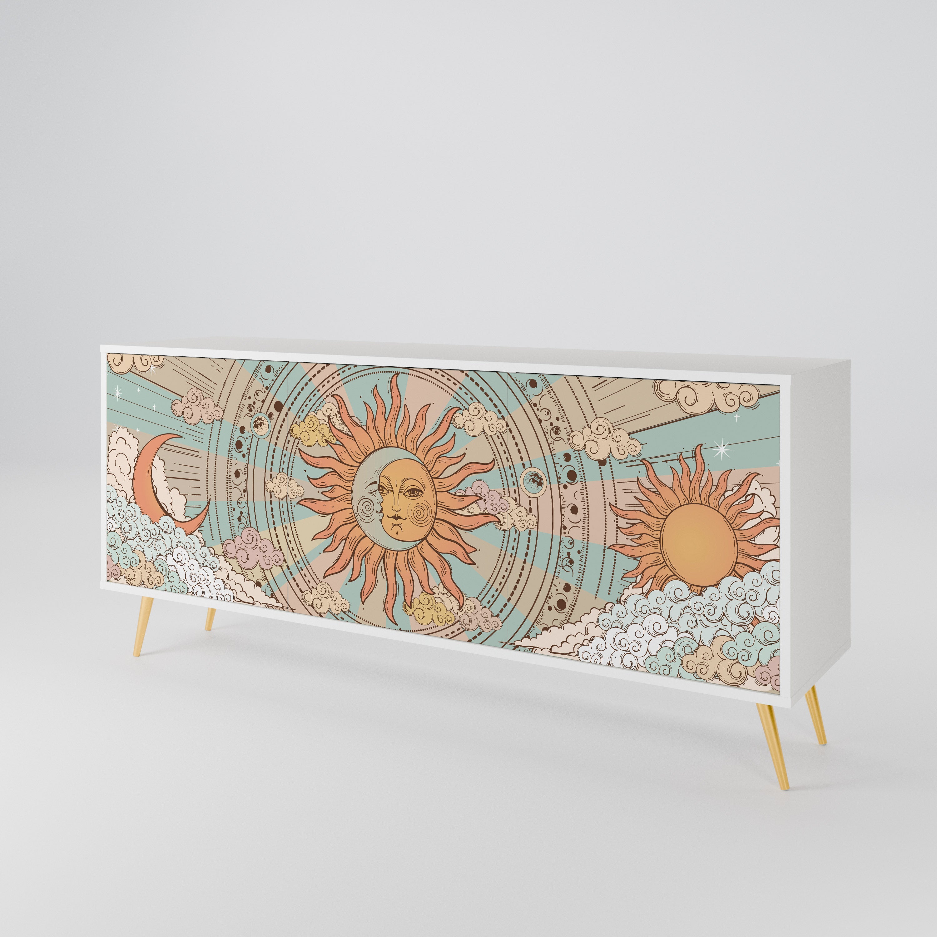 MYSTICAL STRUCTURE 3-Door Sideboard