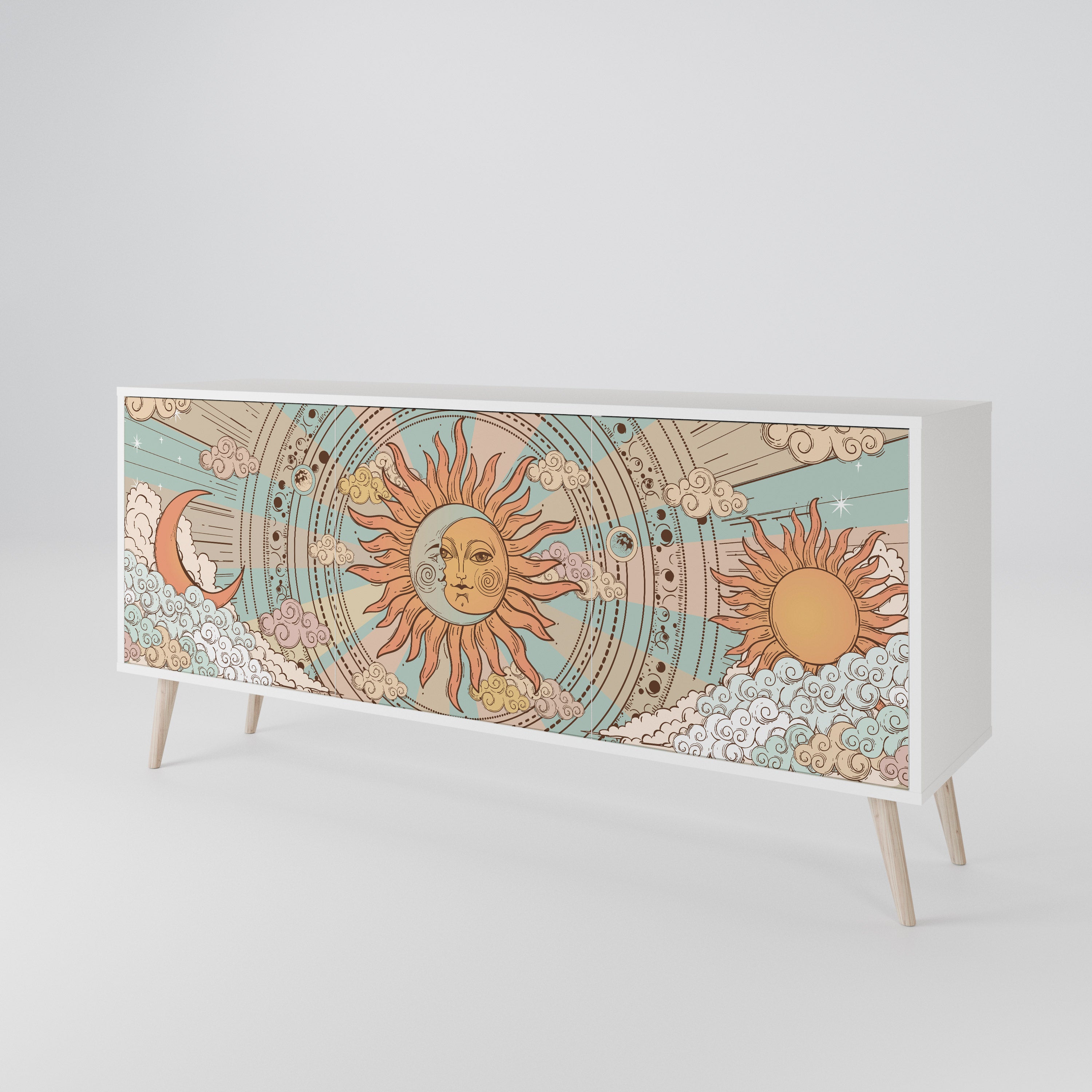 MYSTICAL STRUCTURE 3-Door Sideboard