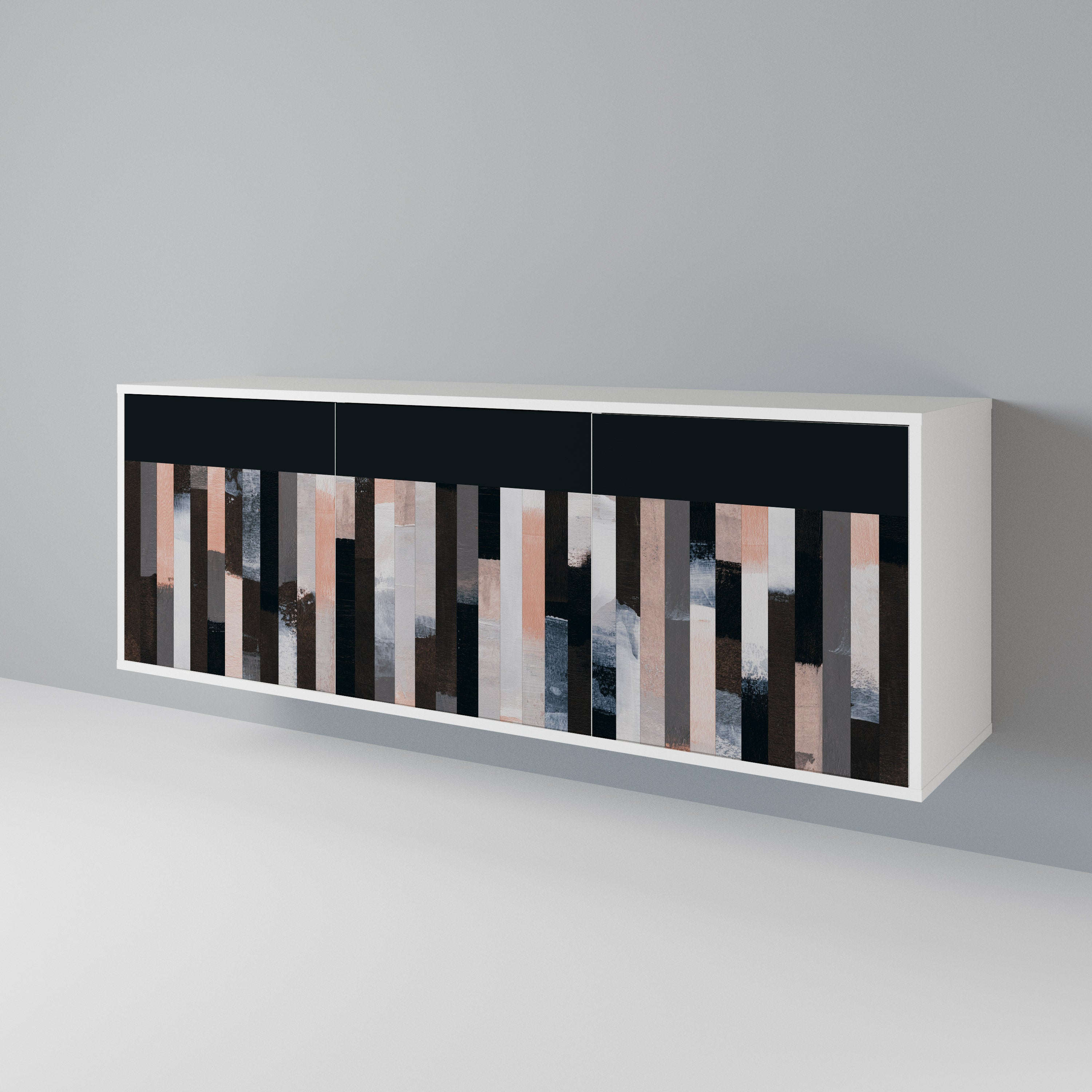 COLLAGE OF RECTANGLES 3-Door Sideboard