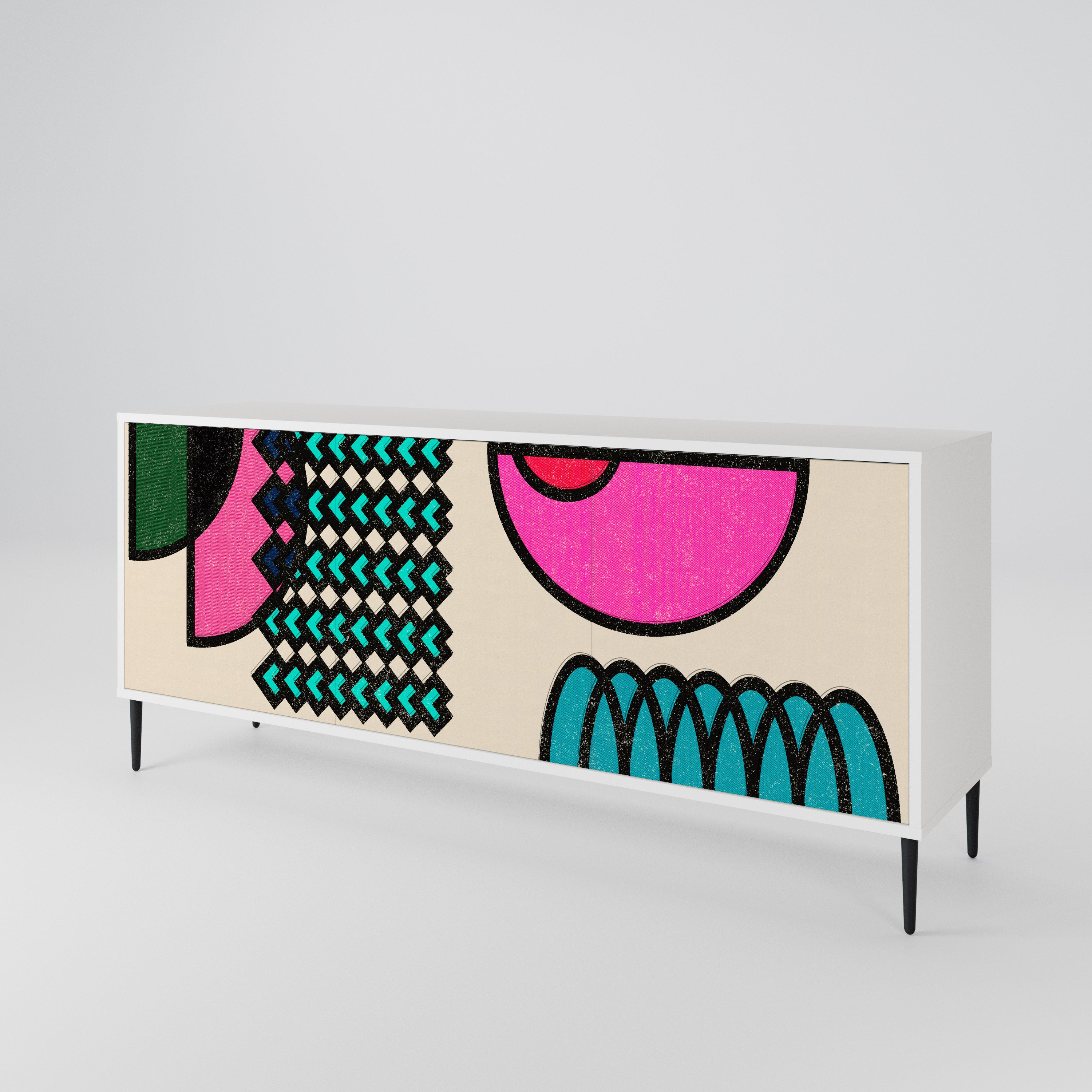 GEOMETRIC RHAPSODY 3-Door Sideboard