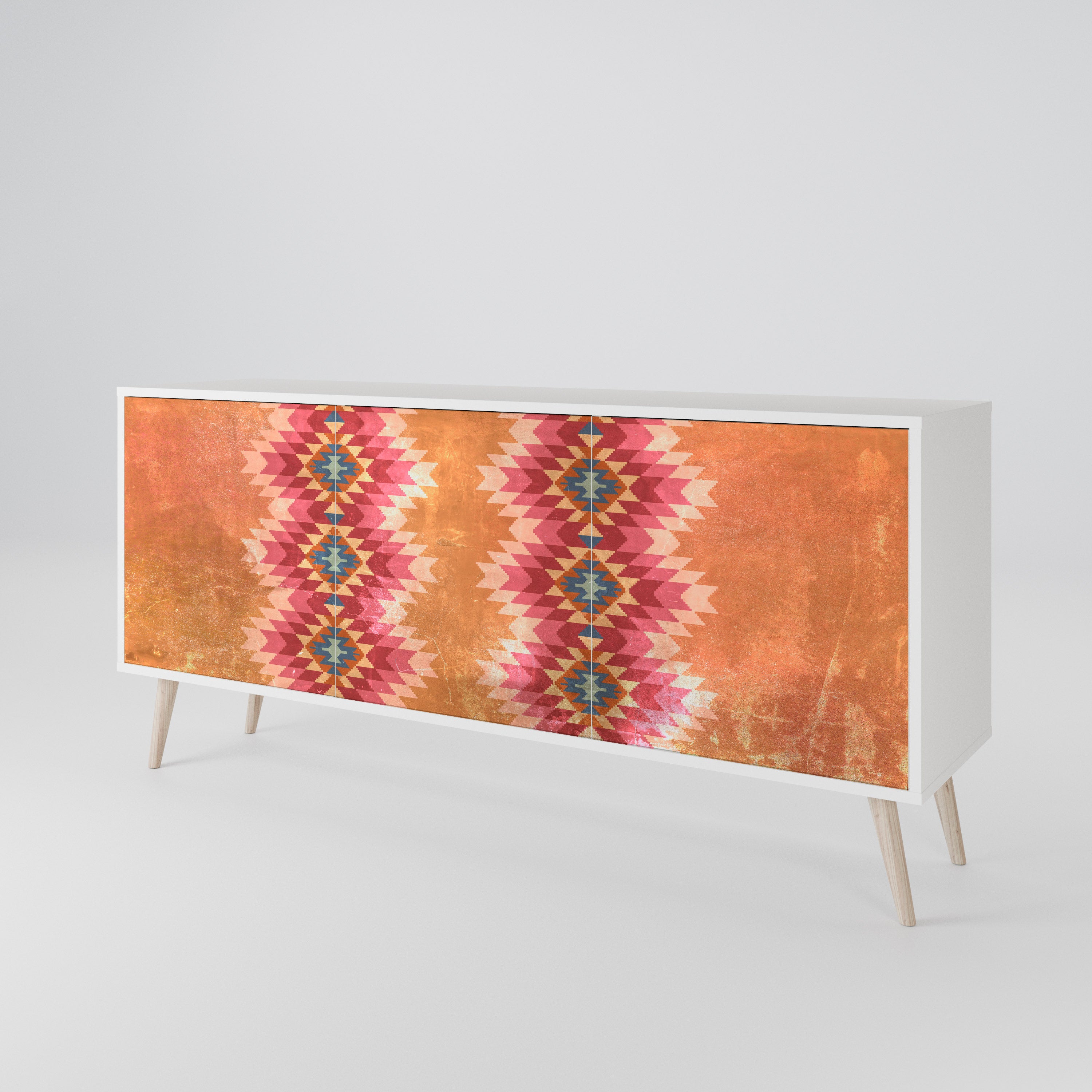 INDIAN FOLK 3-Door Sideboard