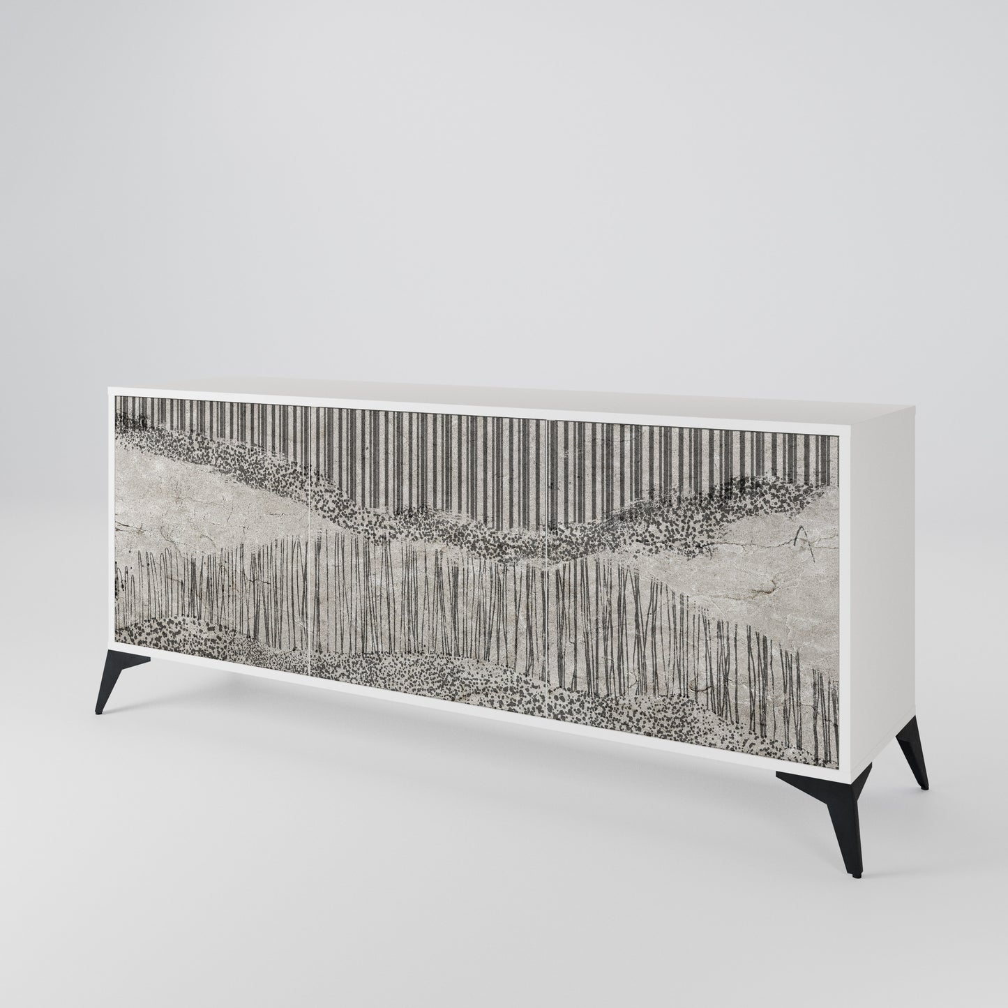 GRAIN LINES 3-Door Sideboard