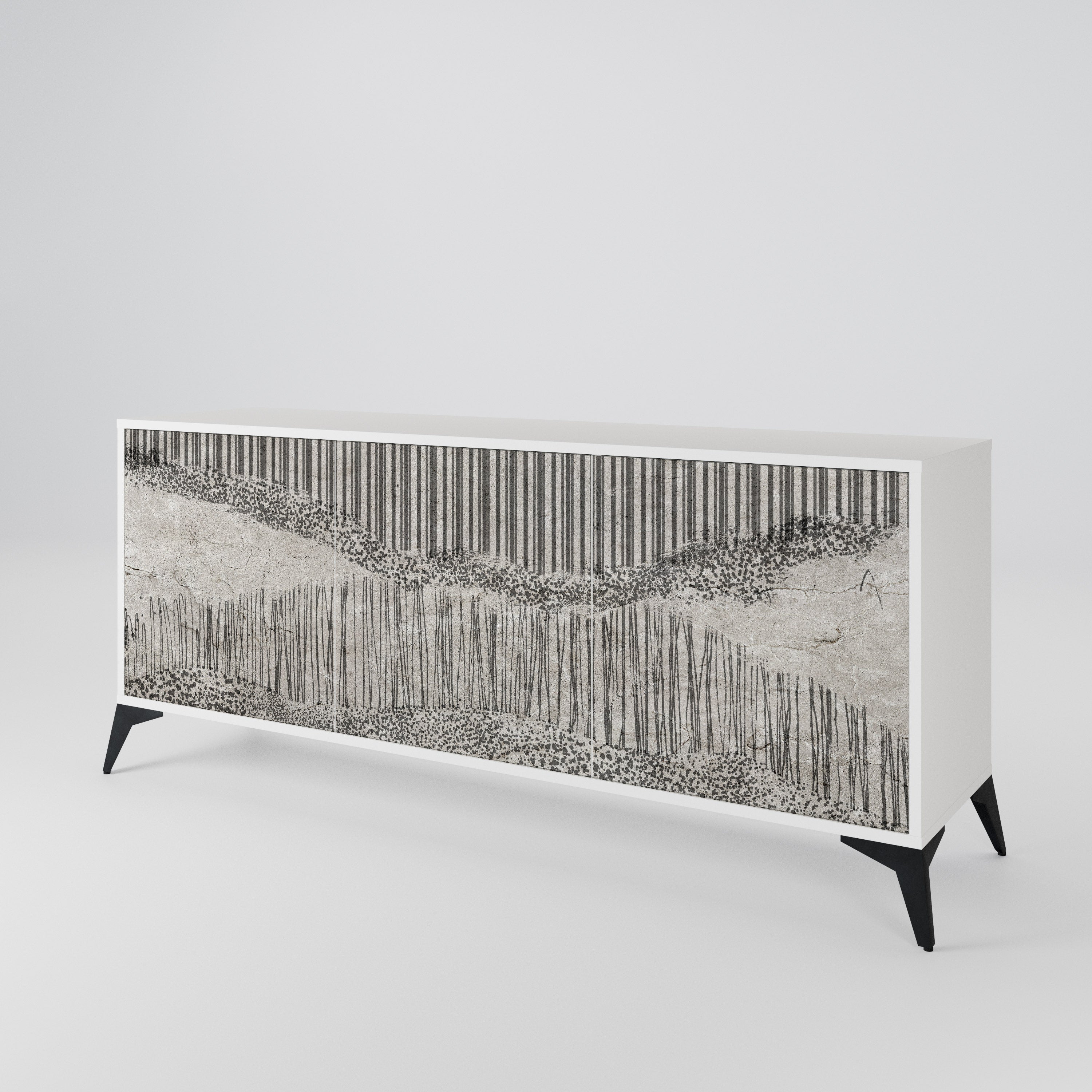 GRAIN LINES 3-Door Sideboard