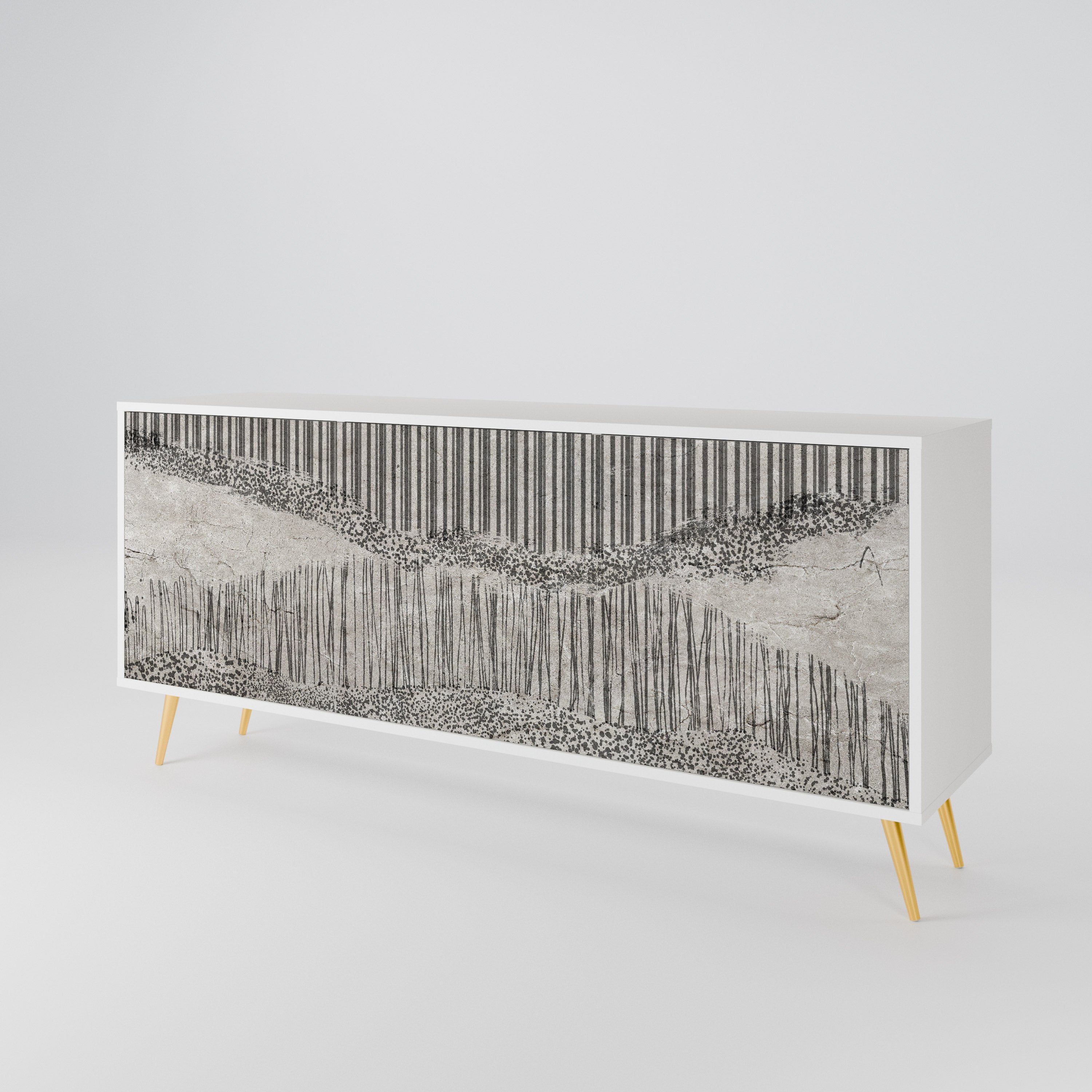 GRAIN LINES 3-Door Sideboard