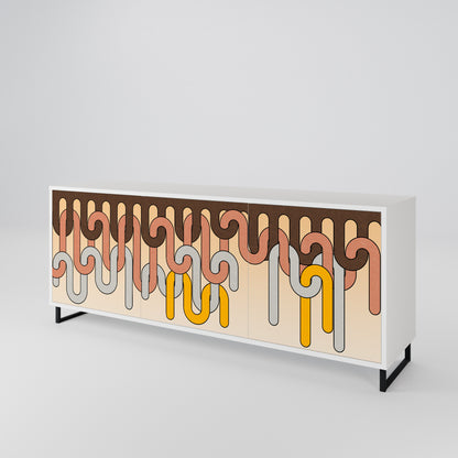 COLORFUL STRINGS 3-Door Sideboard