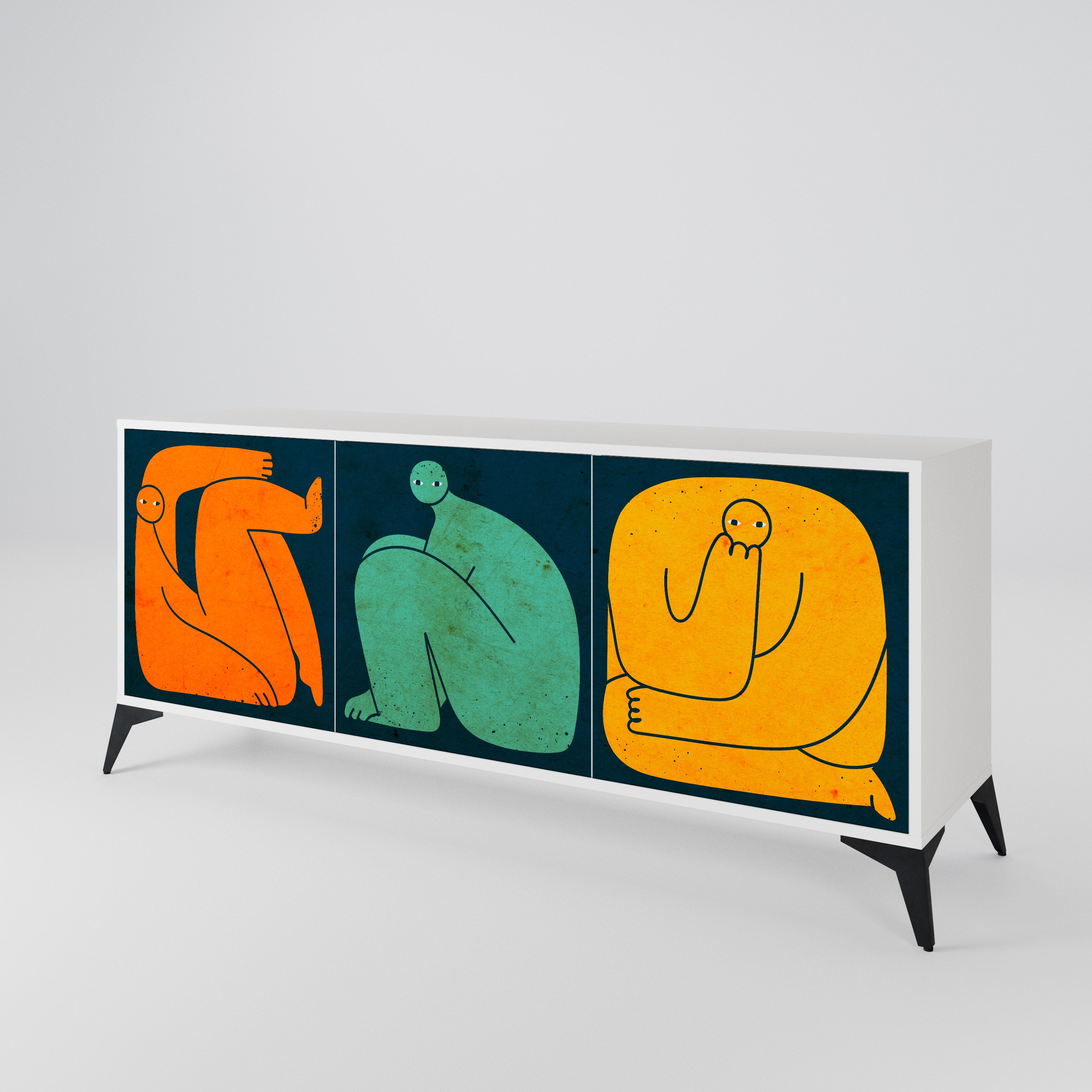 TOGETHER BUT SEPARATELY 3-Door Sideboard