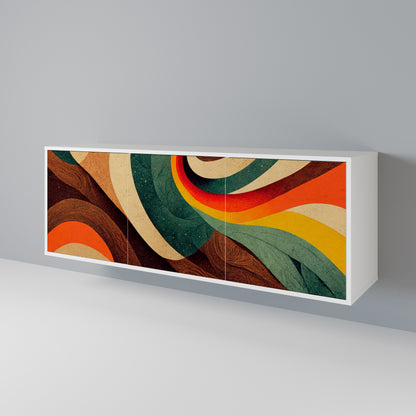 COLORFUL STRANDS 3-Door Sideboard