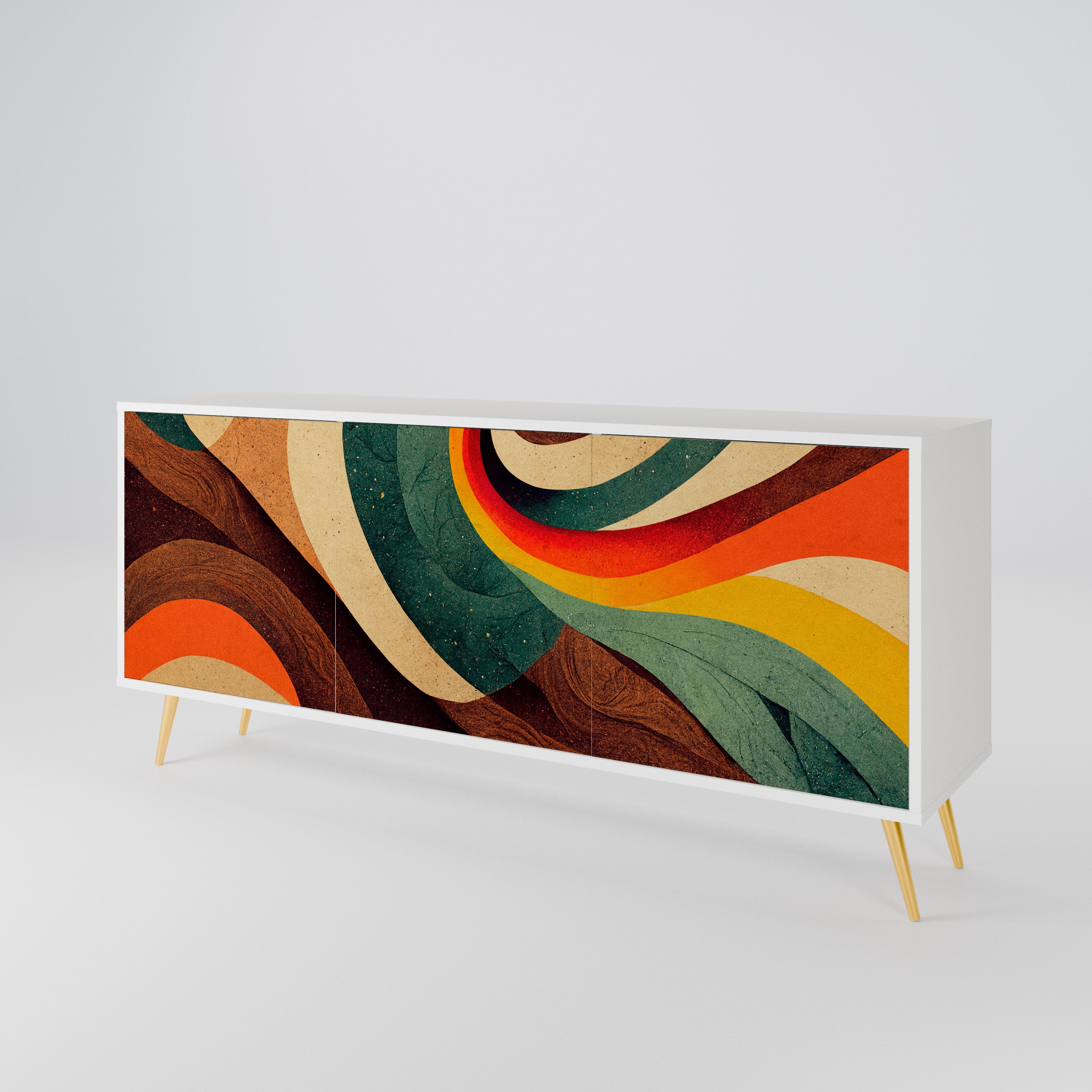 COLORFUL STRANDS 3-Door Sideboard