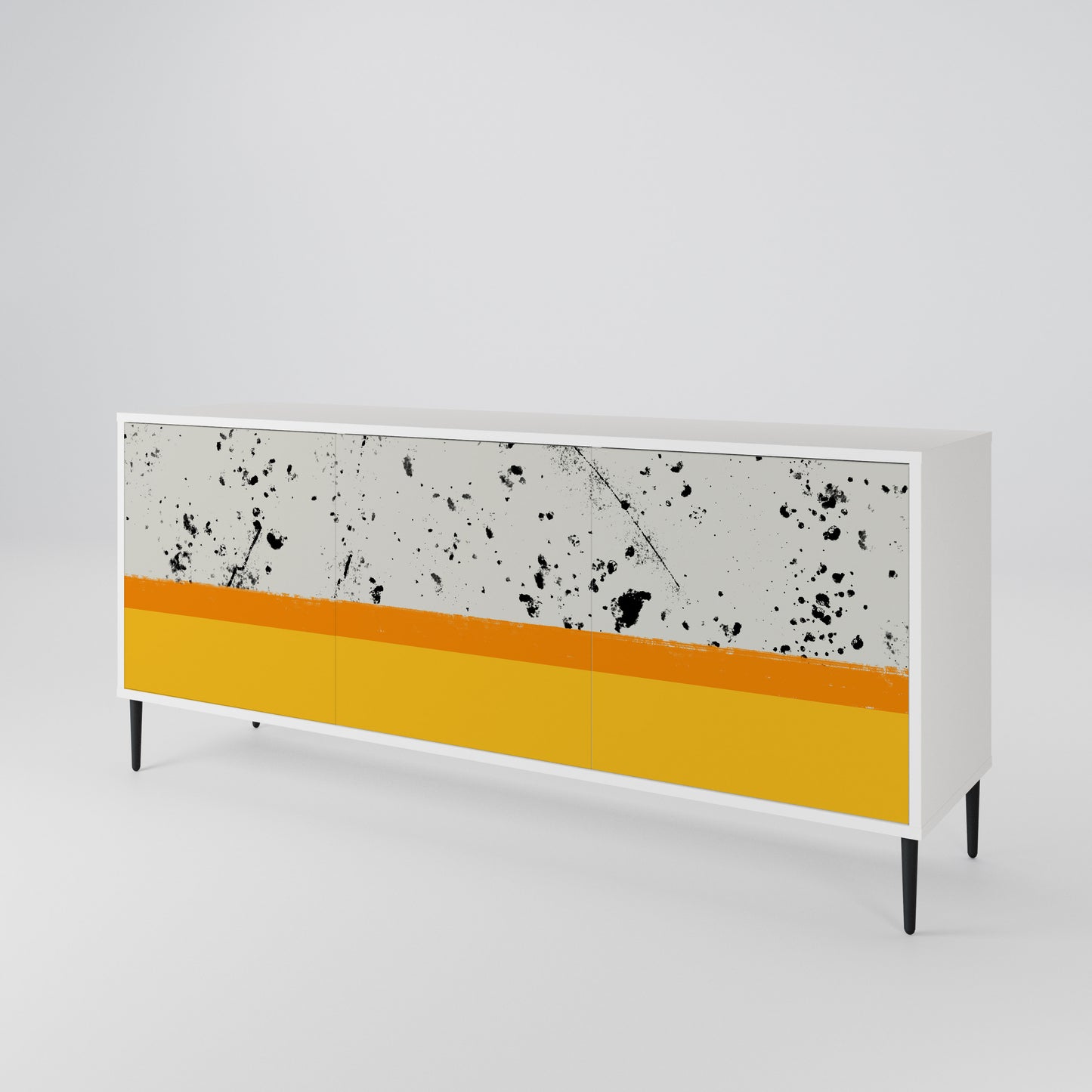 DYED BY ORANGE 3-Door Sideboard