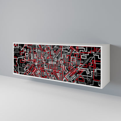 BROKEN LINES 3-Door Sideboard