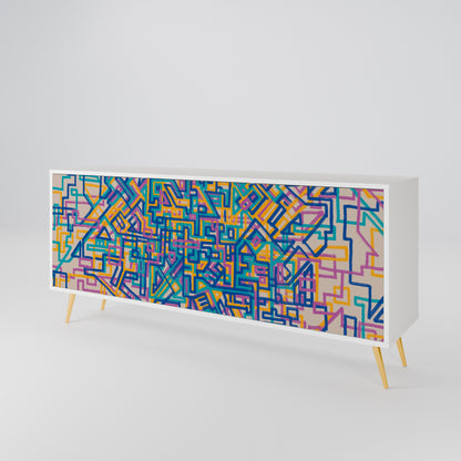 MEMORIES MAP 3-Door Sideboard