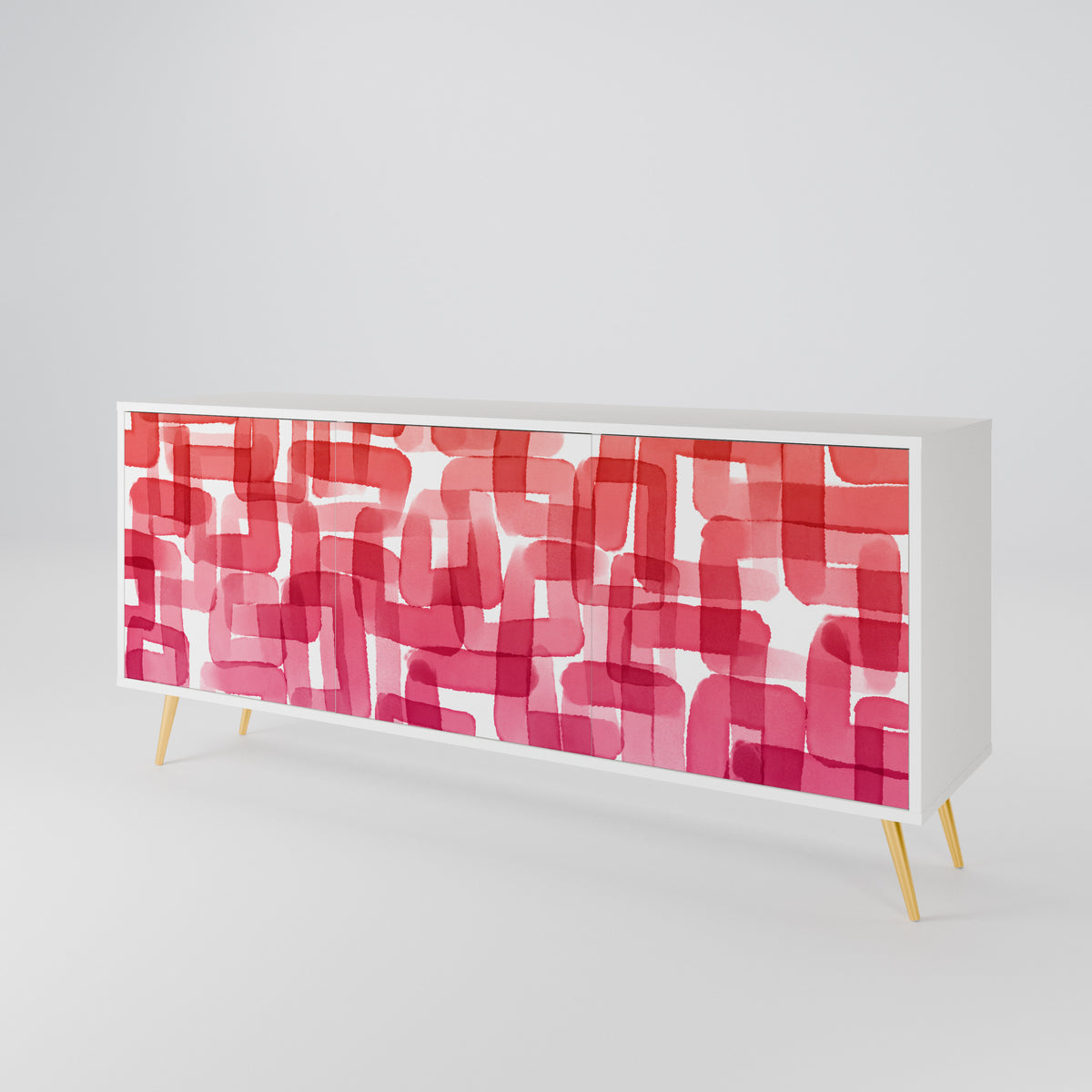 KALEIDOSCOPIC CUBISM 3-Door Sideboard