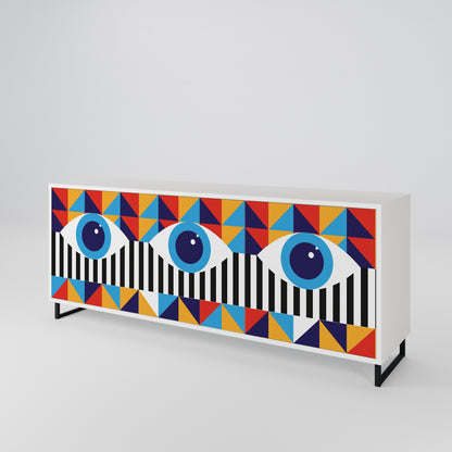 ABSTRACTION AND GEOMETRY 3-Door Sideboard