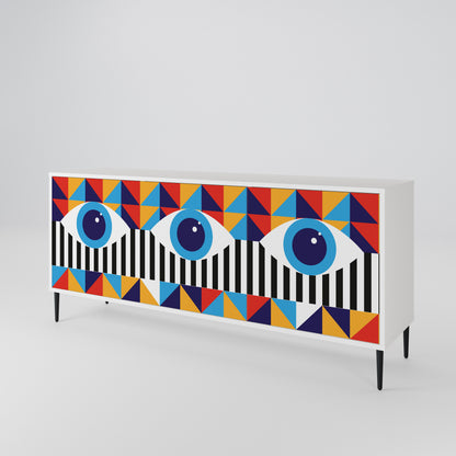 ABSTRACTION AND GEOMETRY 3-Door Sideboard