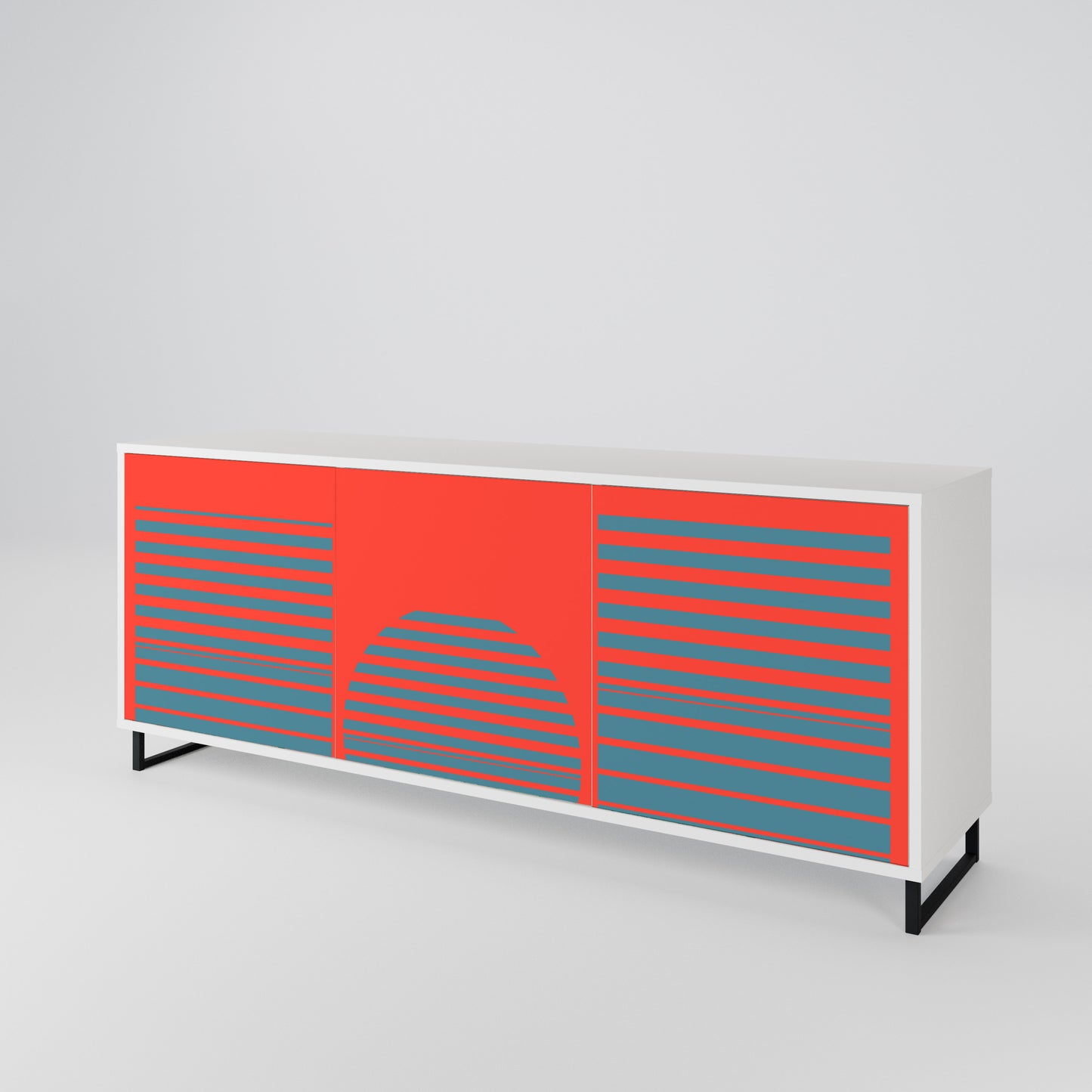 RISING GEOMETRY STARS 3-Door Sideboard
