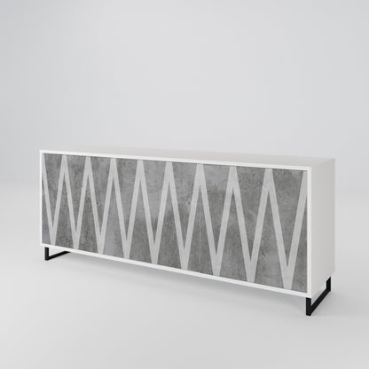 SOLID ZIG ZAG 3-Door Sideboard