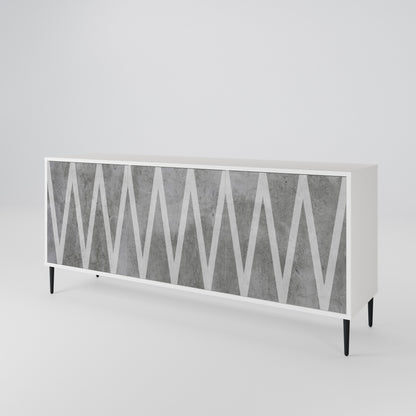 SOLID ZIG ZAG 3-Door Sideboard