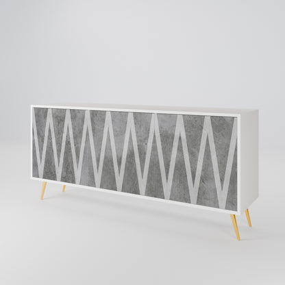 SOLID ZIG ZAG 3-Door Sideboard