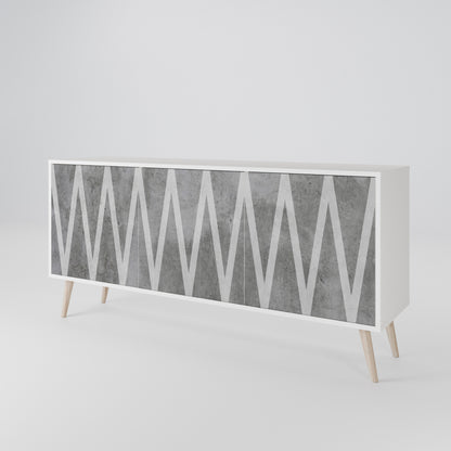 SOLID ZIG ZAG 3-Door Sideboard