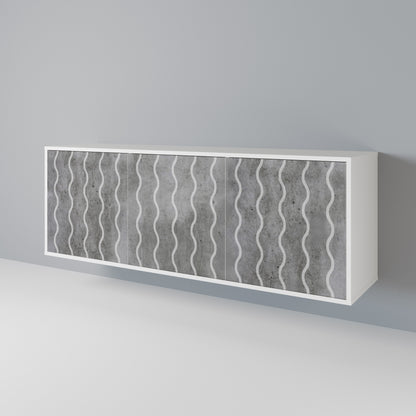 WAVES OF CONCRETE 3-Door Sideboard