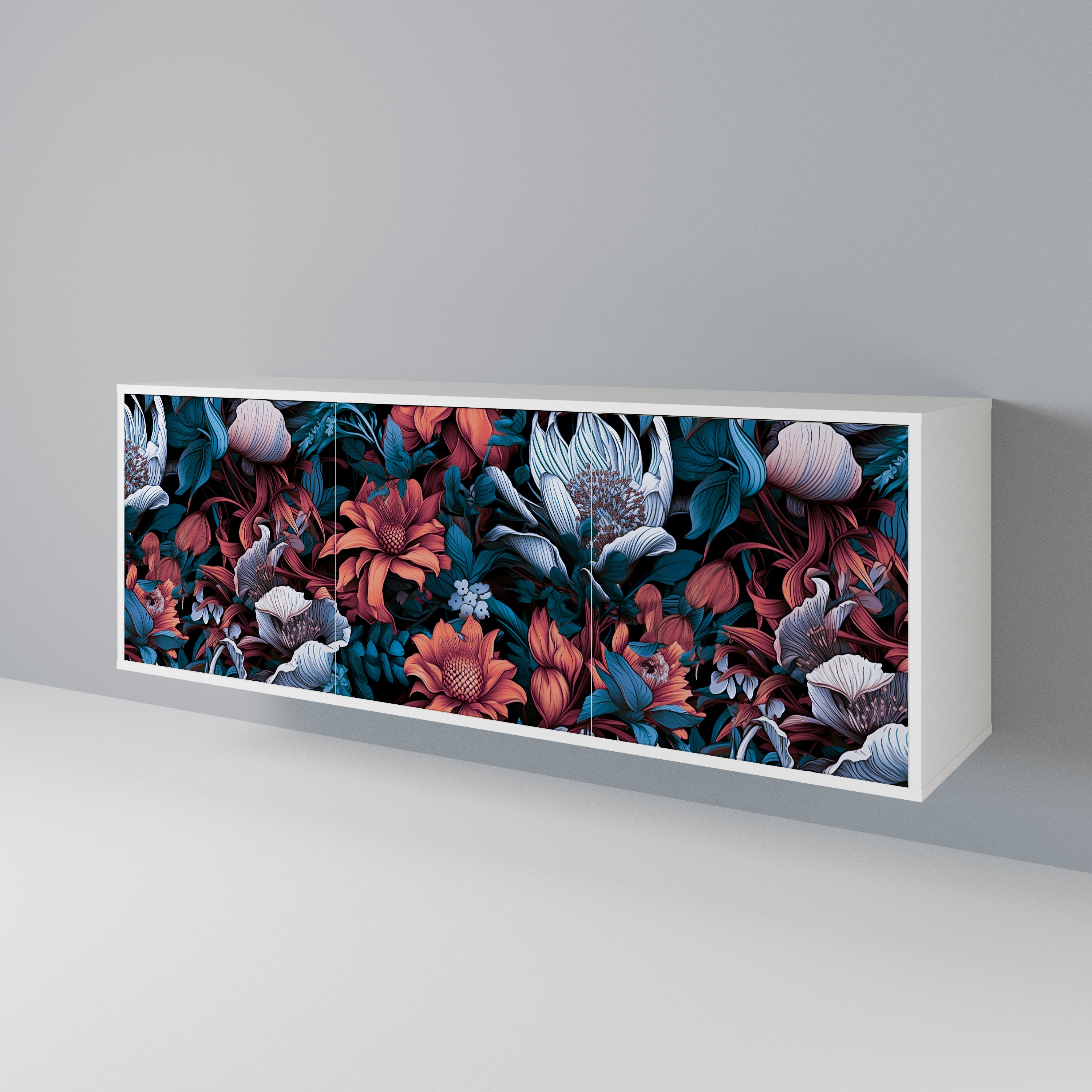 ETHEREAL BLOSSOMS 3-Door Sideboard