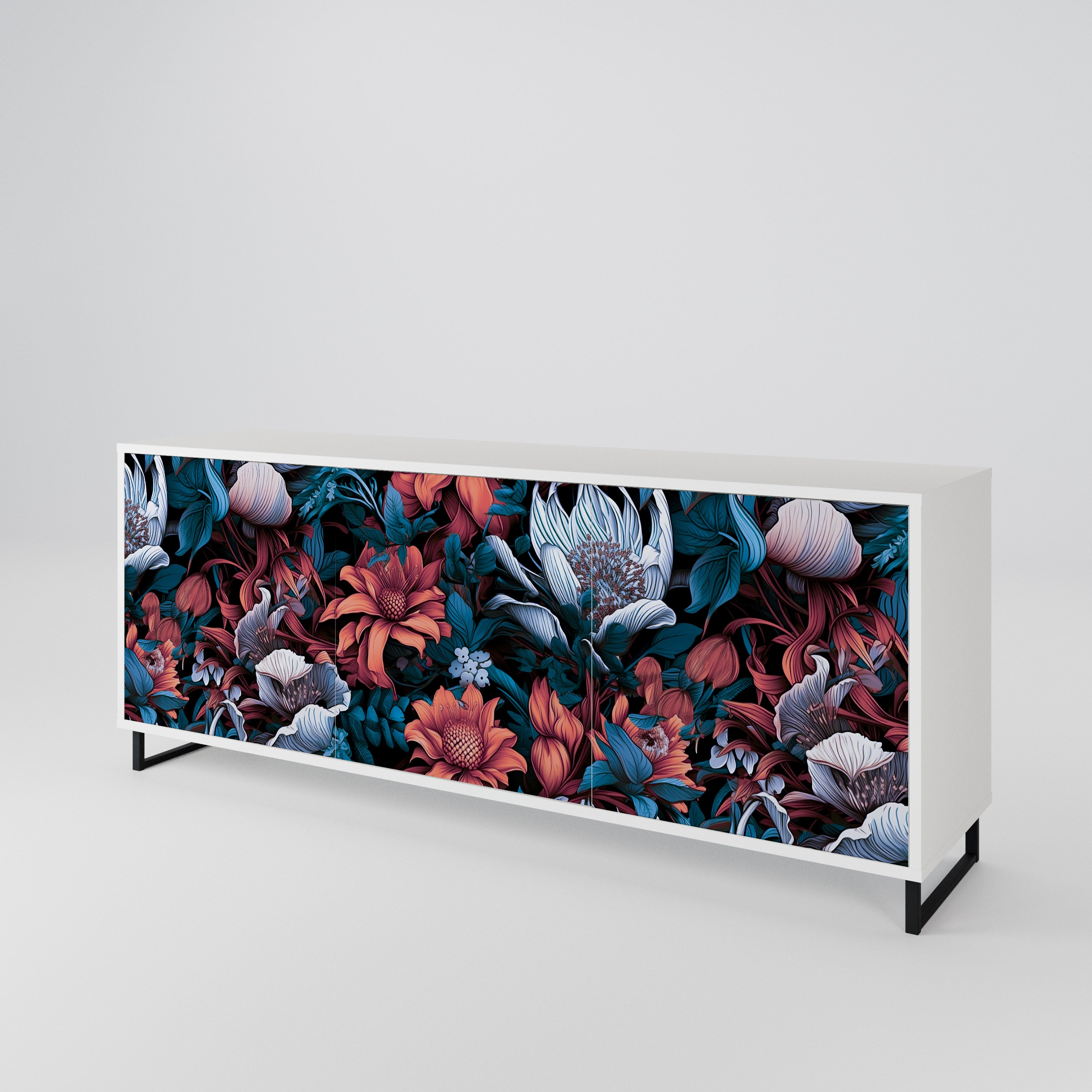 ETHEREAL BLOSSOMS 3-Door Sideboard