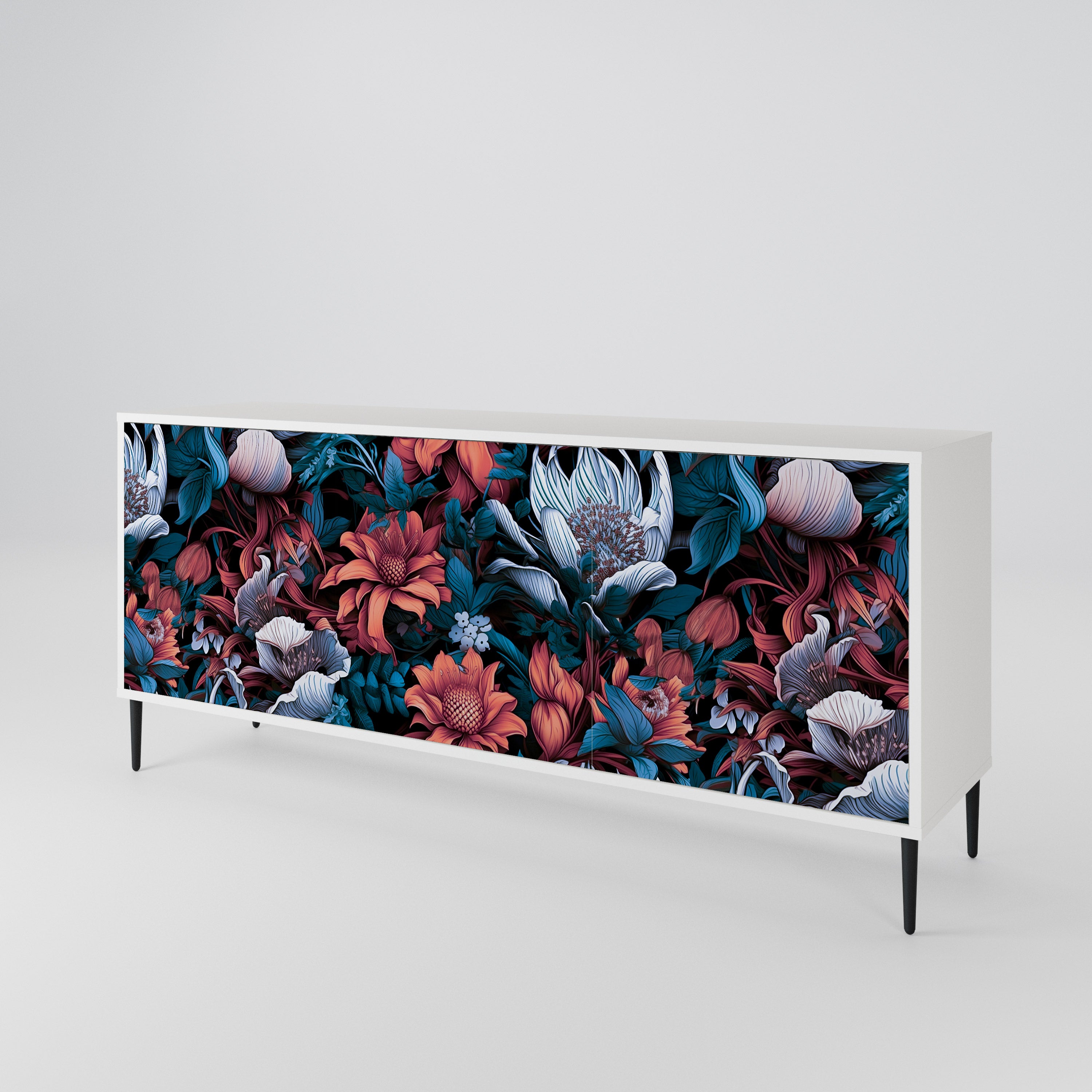 ETHEREAL BLOSSOMS 3-Door Sideboard
