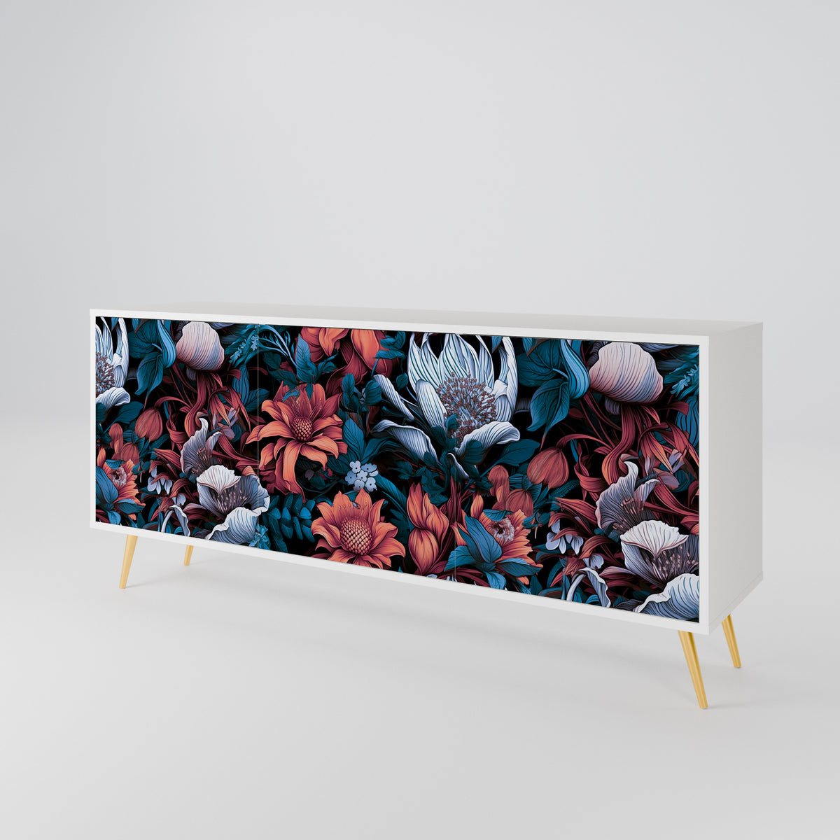 ETHEREAL BLOSSOMS 3-Door Sideboard