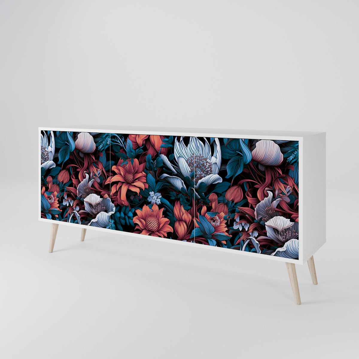 ETHEREAL BLOSSOMS 3-Door Sideboard