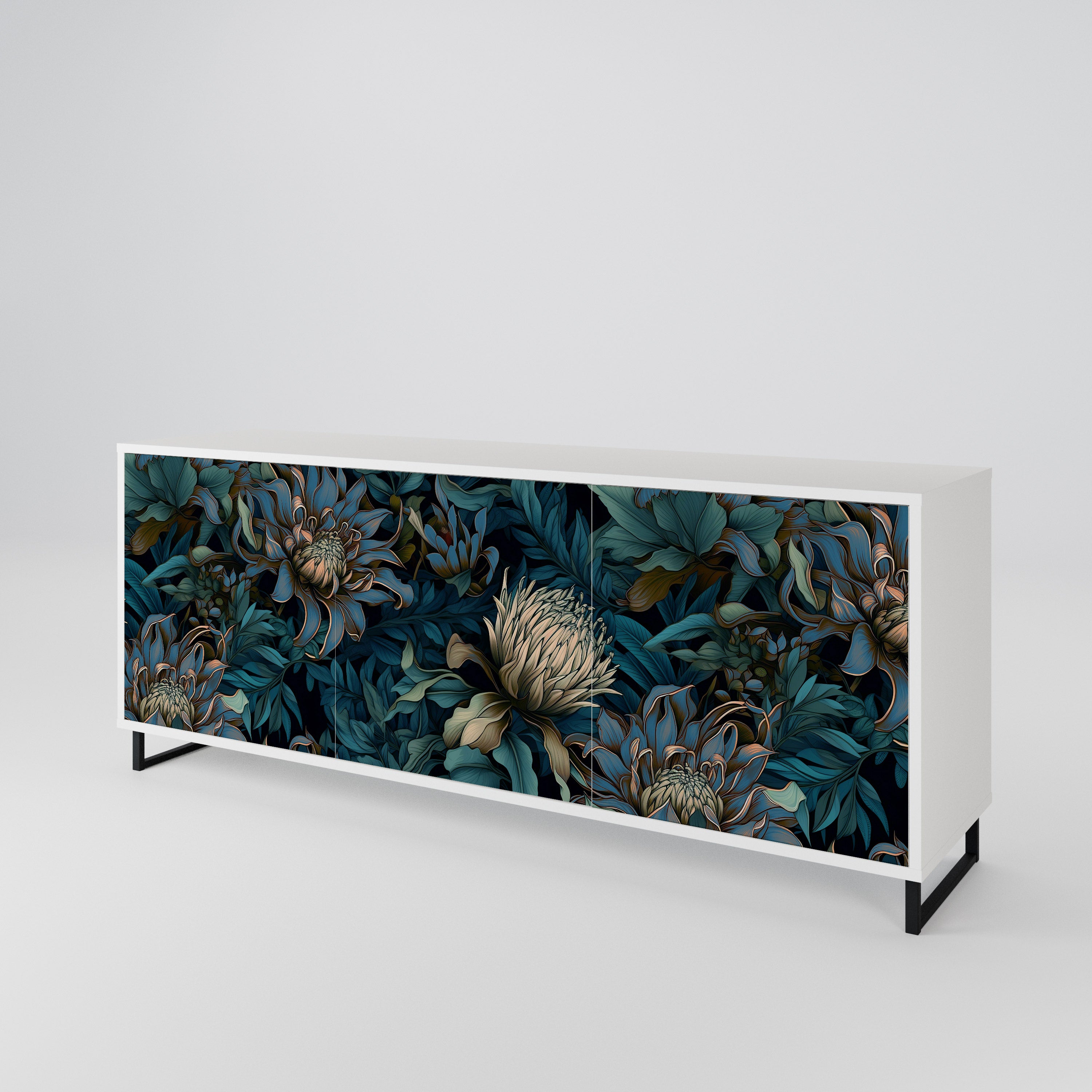 TWILIGHT BLOOM 3-Door Sideboard