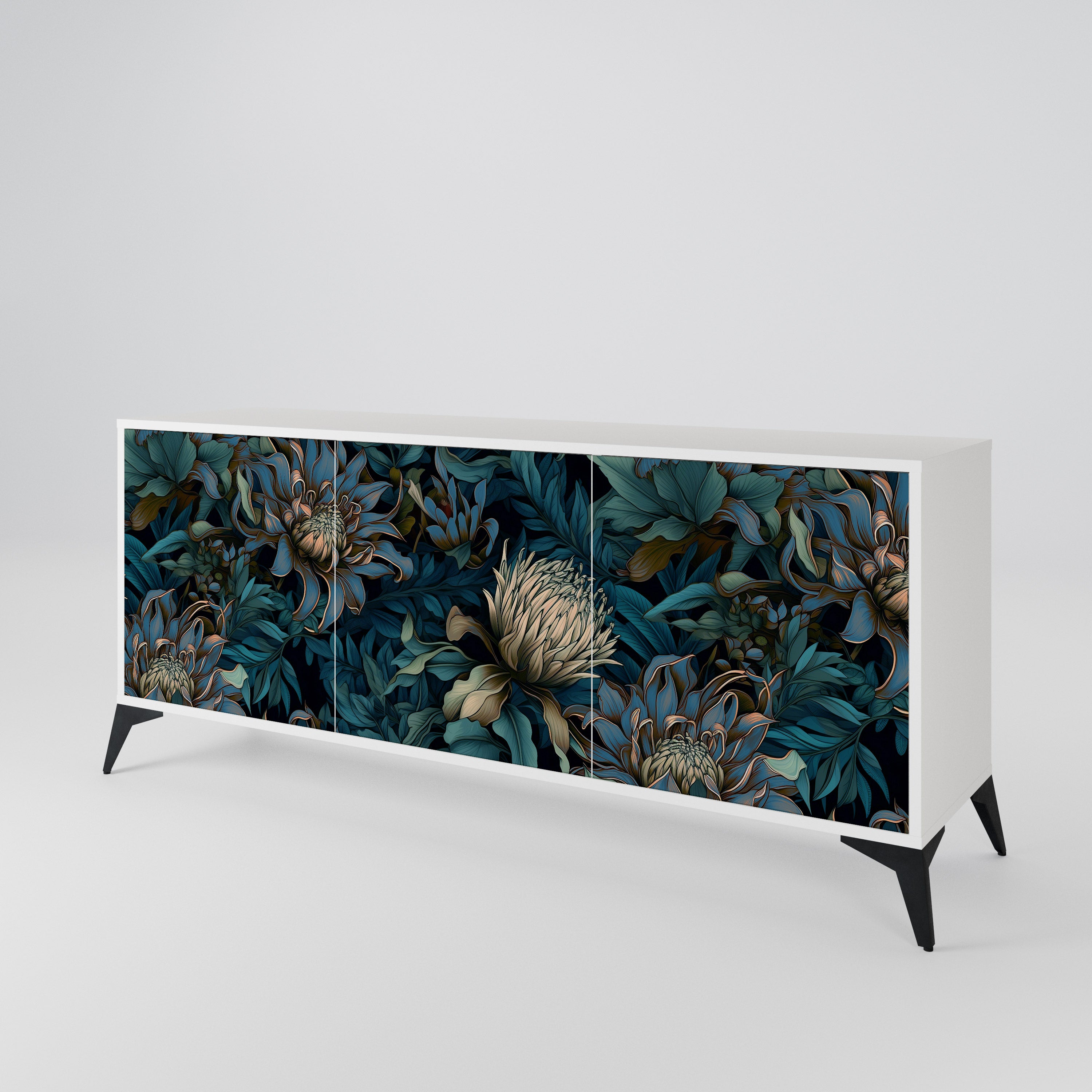 TWILIGHT BLOOM 3-Door Sideboard