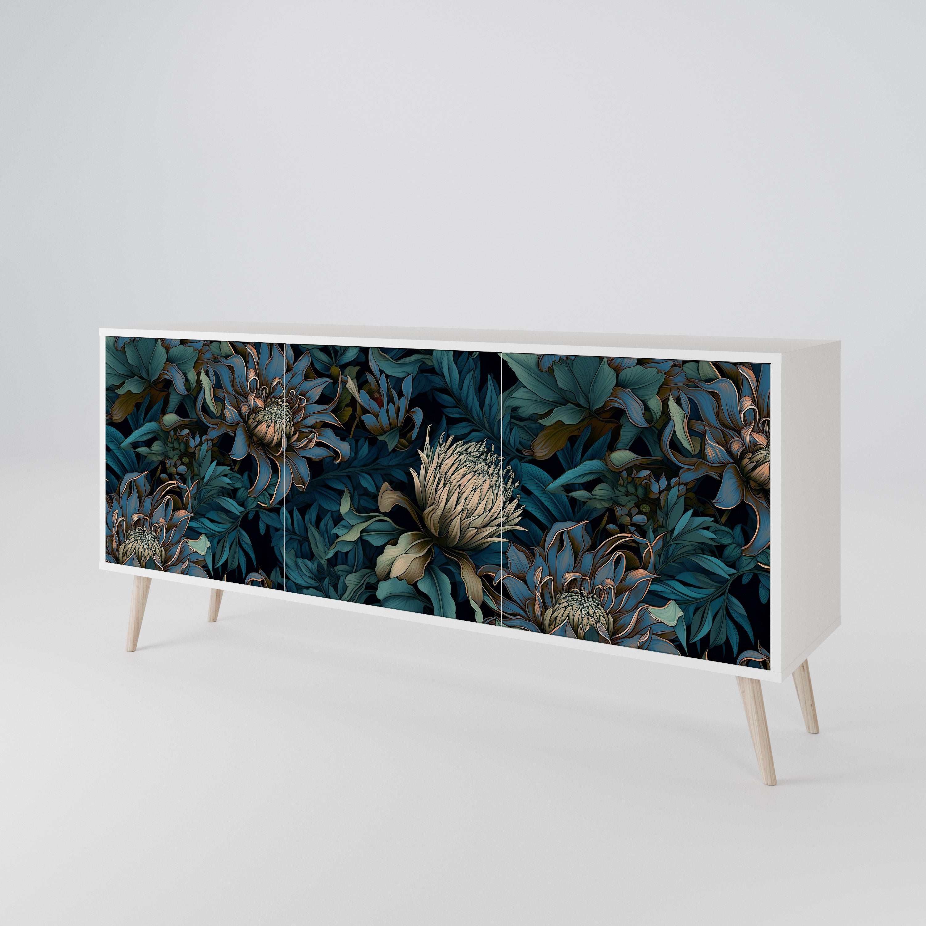 TWILIGHT BLOOM 3-Door Sideboard