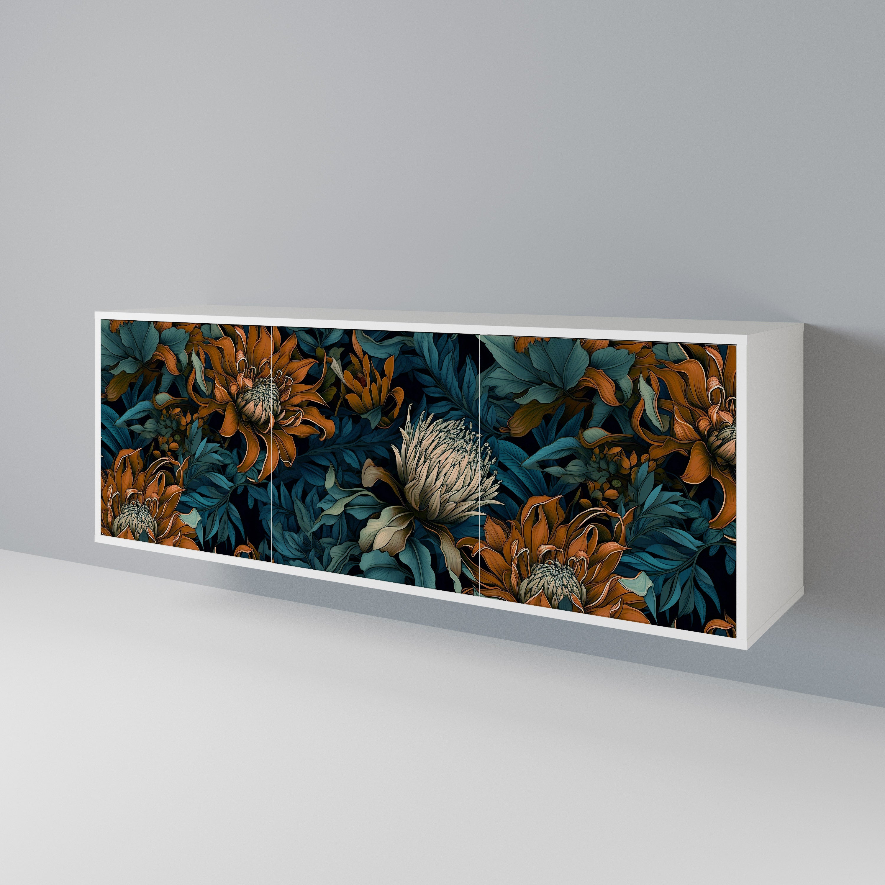 MORNING BLOOM 3-Door Sideboard