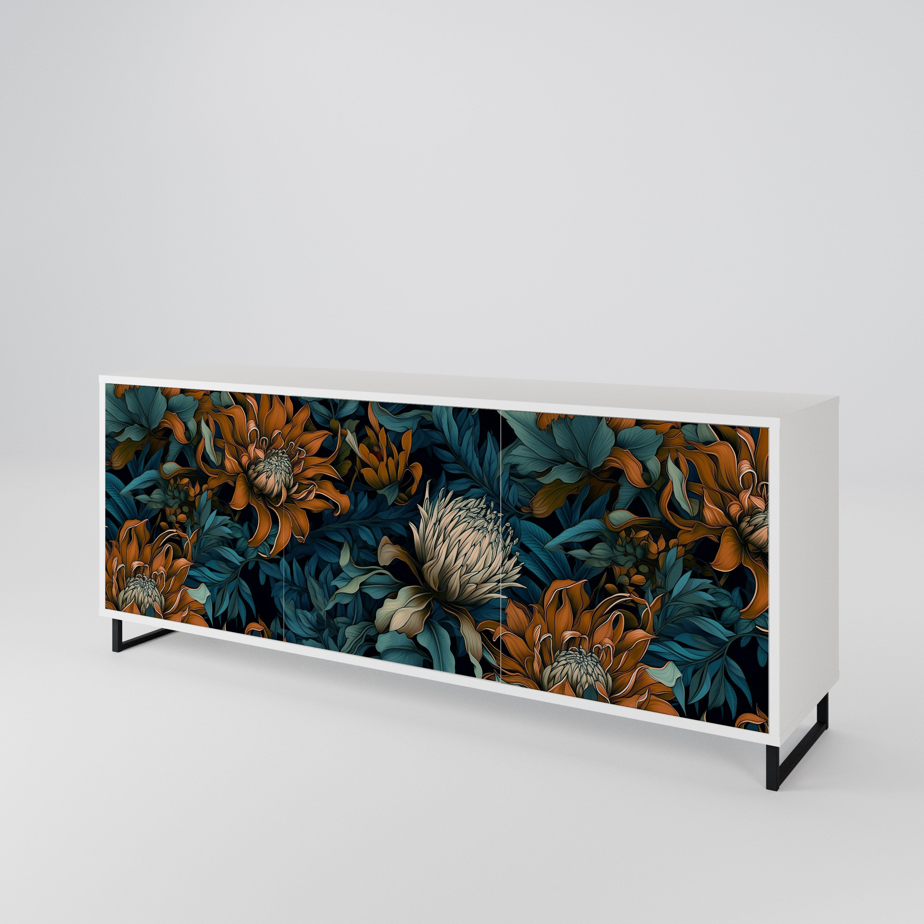 MORNING BLOOM 3-Door Sideboard