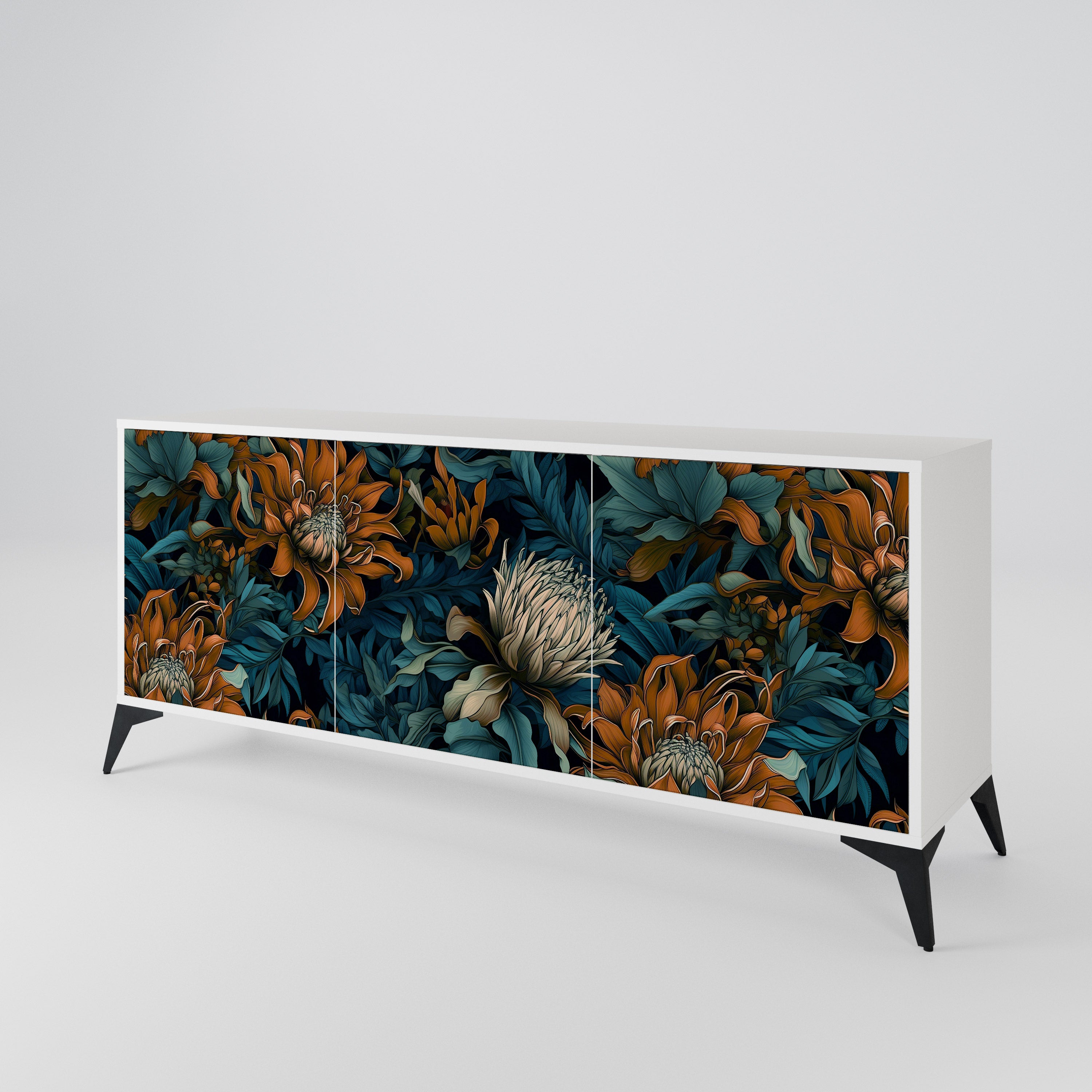 MORNING BLOOM 3-Door Sideboard