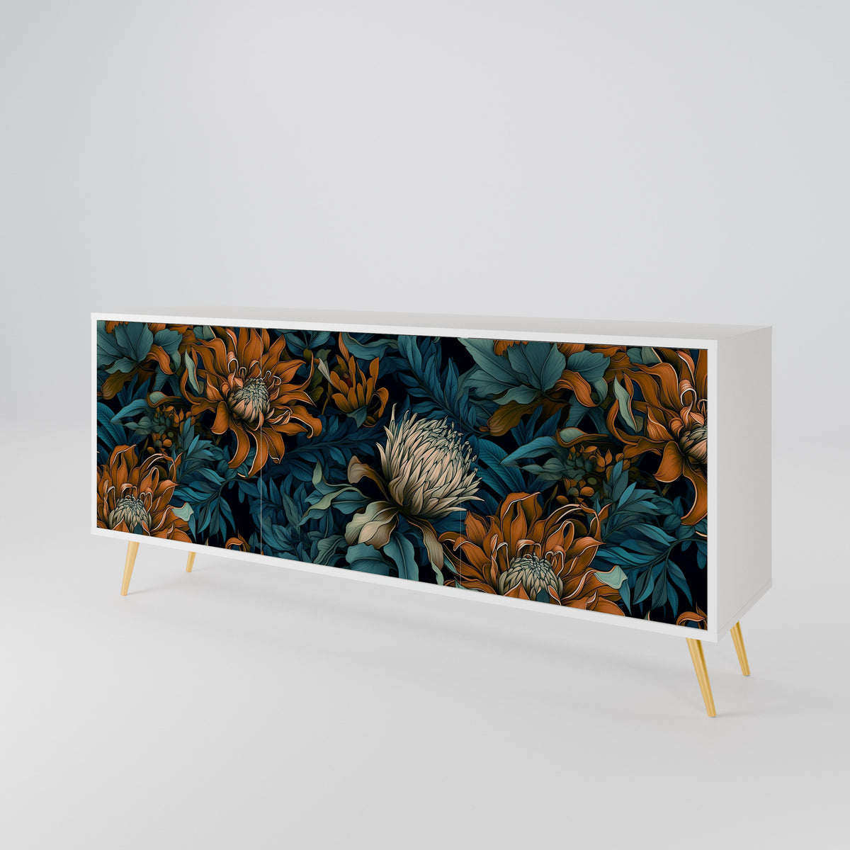 MORNING BLOOM 3-Door Sideboard