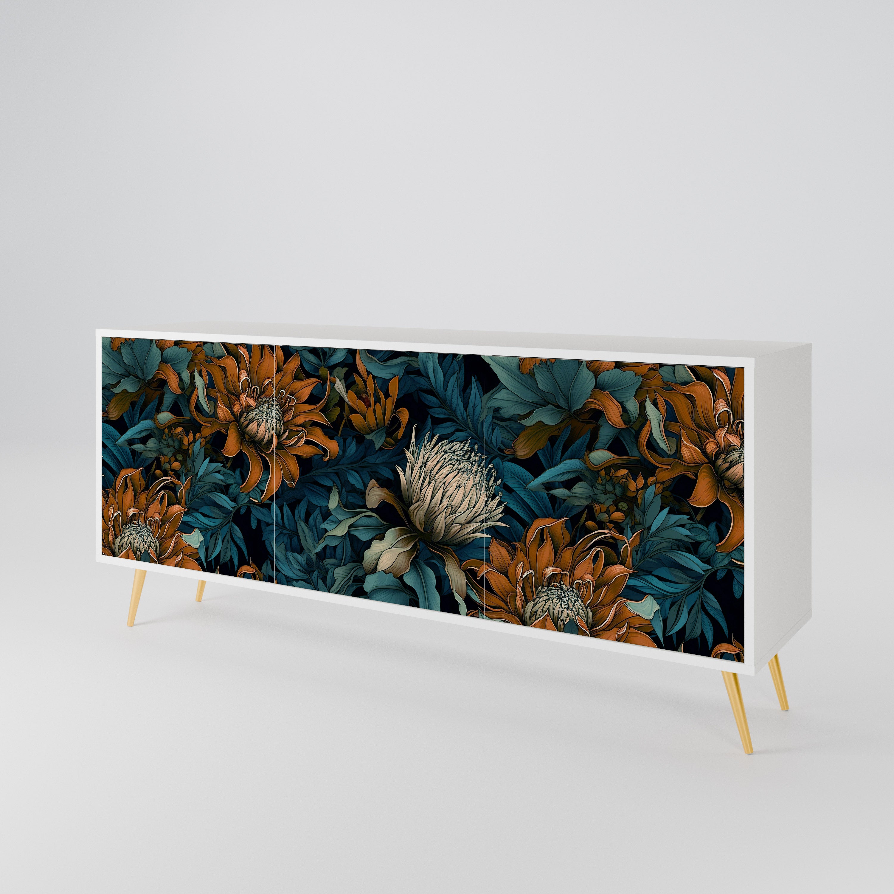 MORNING BLOOM 3-Door Sideboard