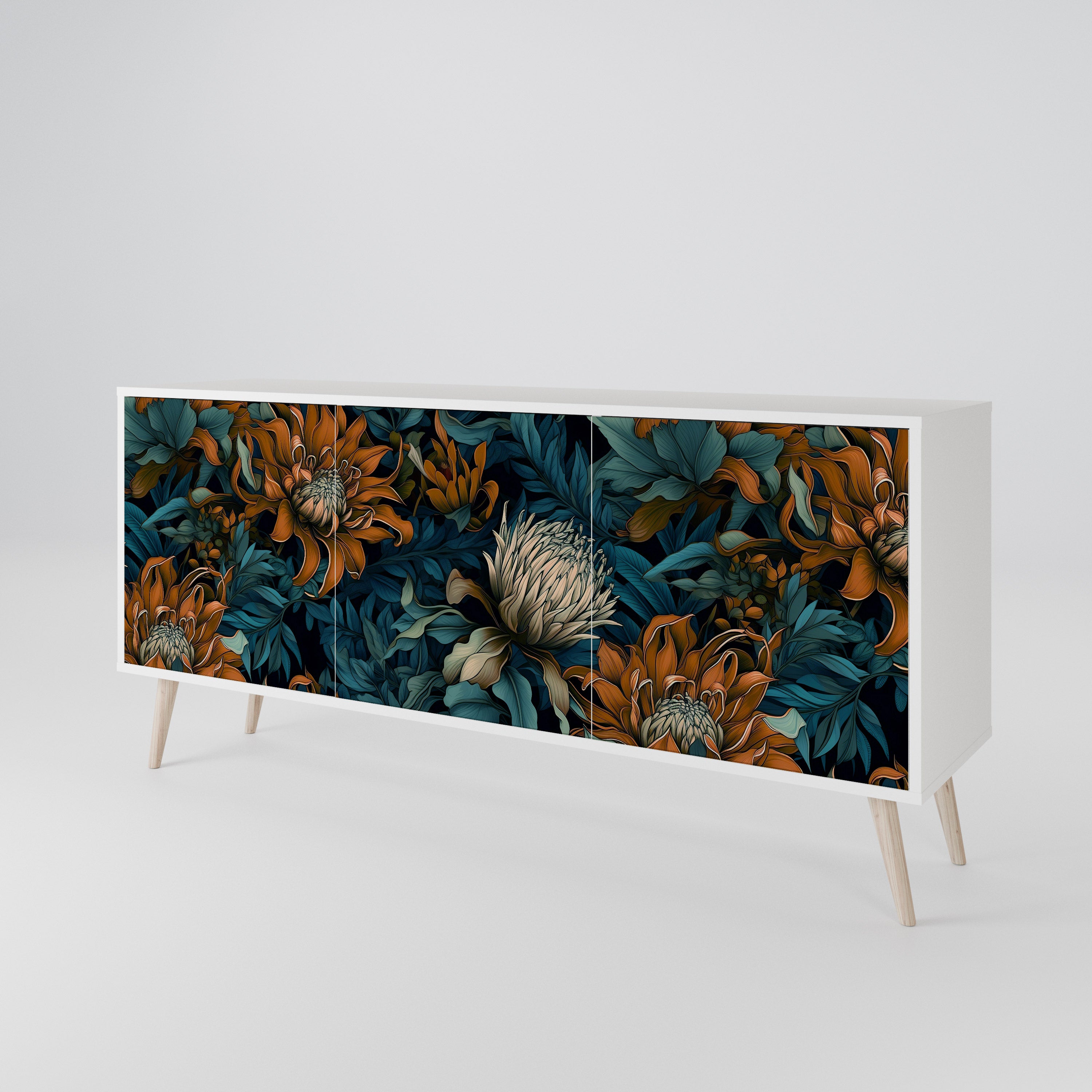 MORNING BLOOM 3-Door Sideboard
