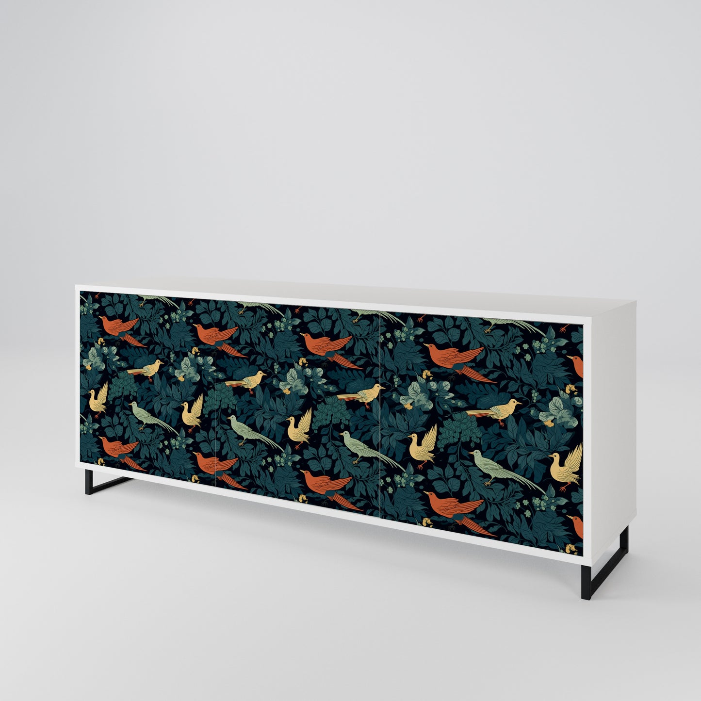FOWL ORNAMENT 3-Door Sideboard