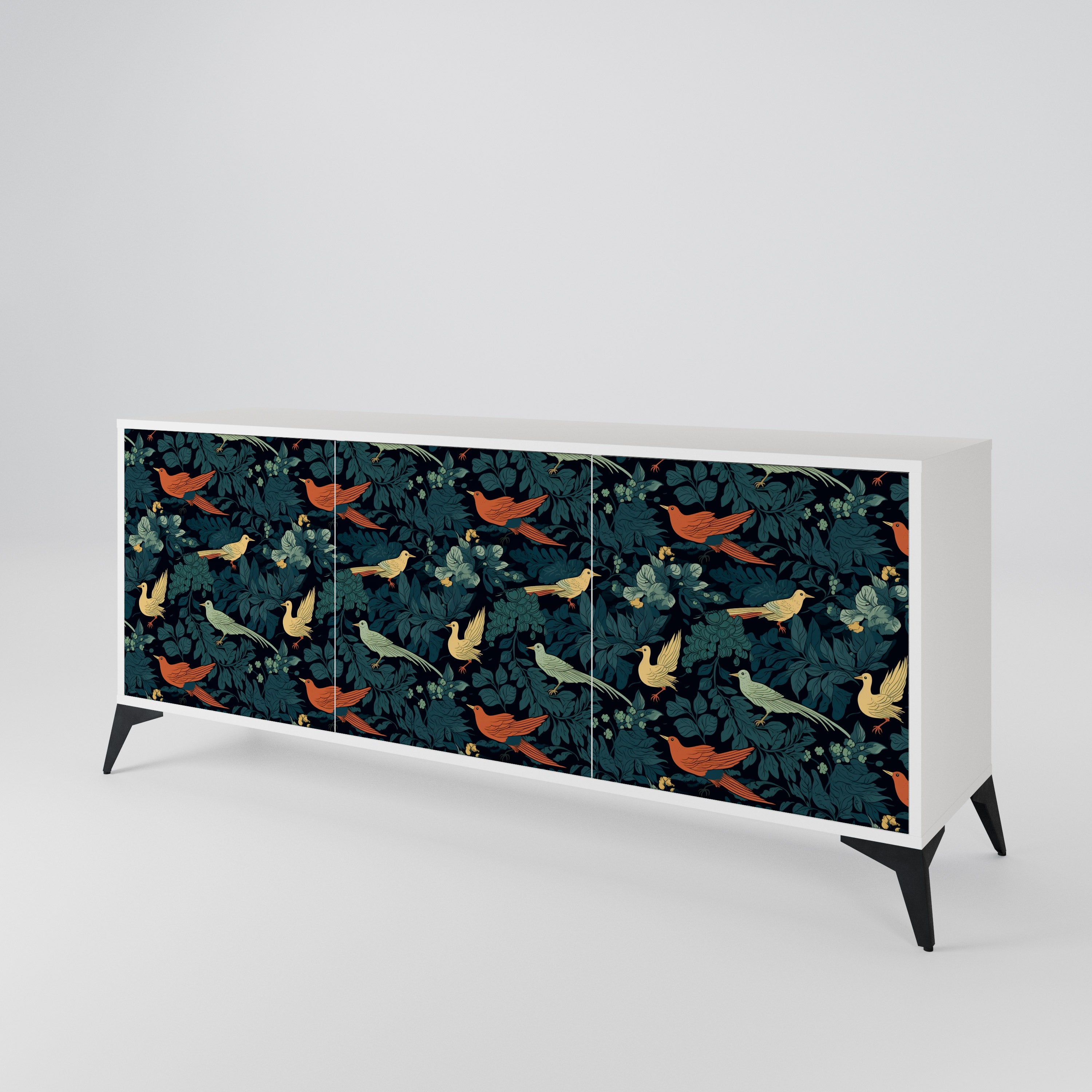 FOWL ORNAMENT 3-Door Sideboard