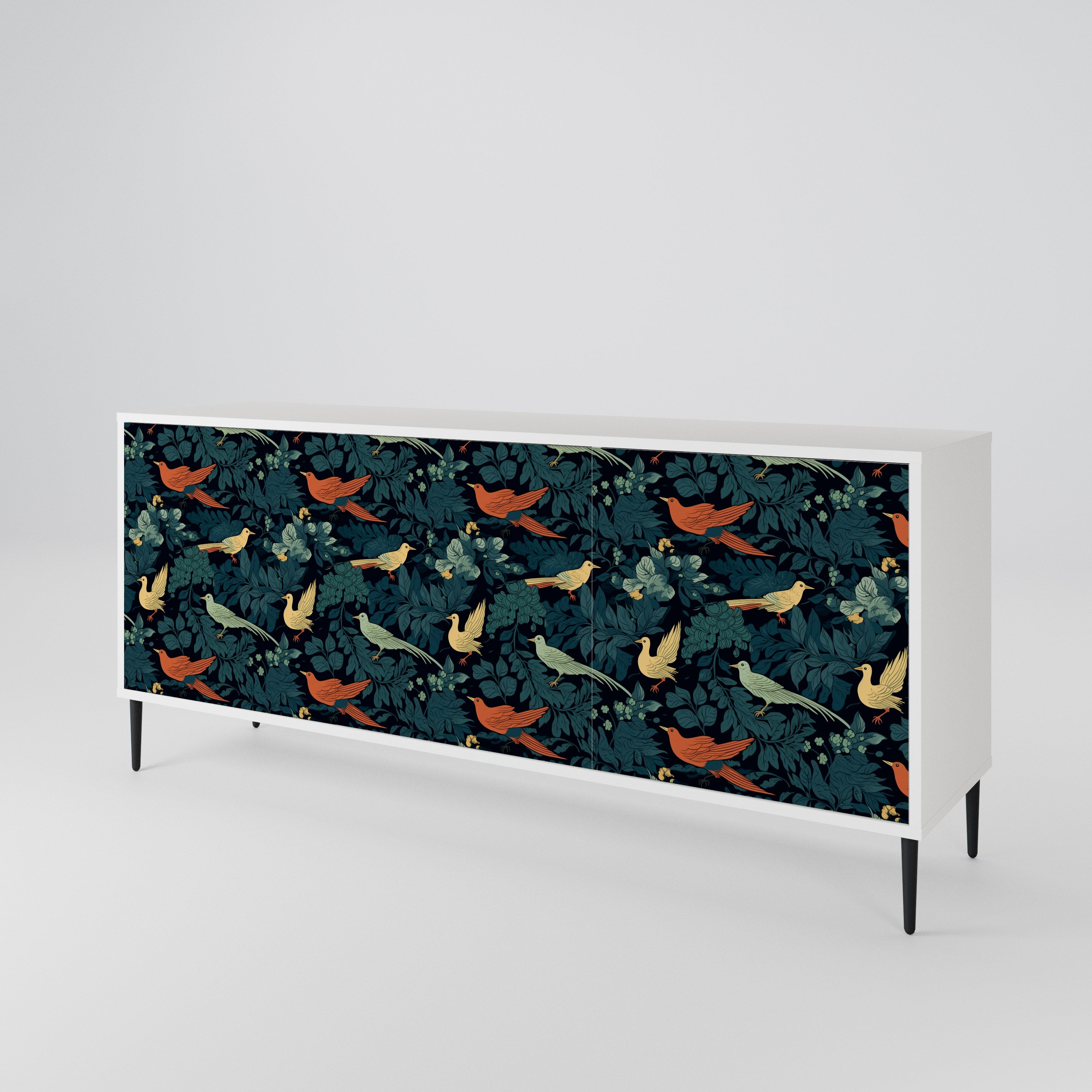 FOWL ORNAMENT 3-Door Sideboard