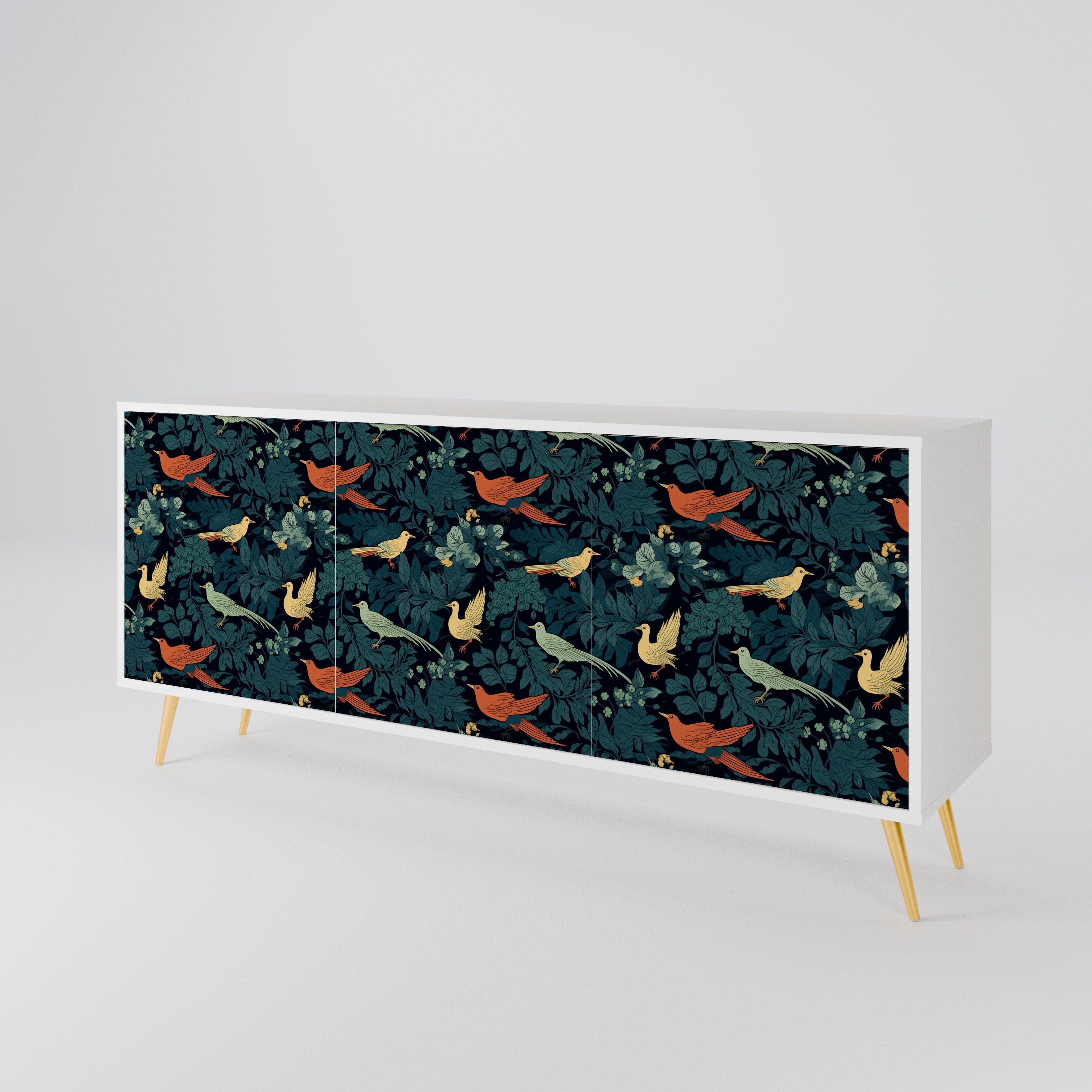 FOWL ORNAMENT 3-Door Sideboard