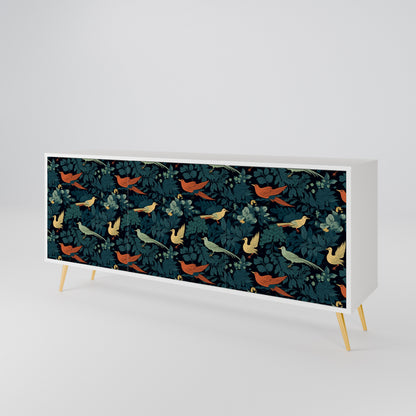 FOWL ORNAMENT 3-Door Sideboard