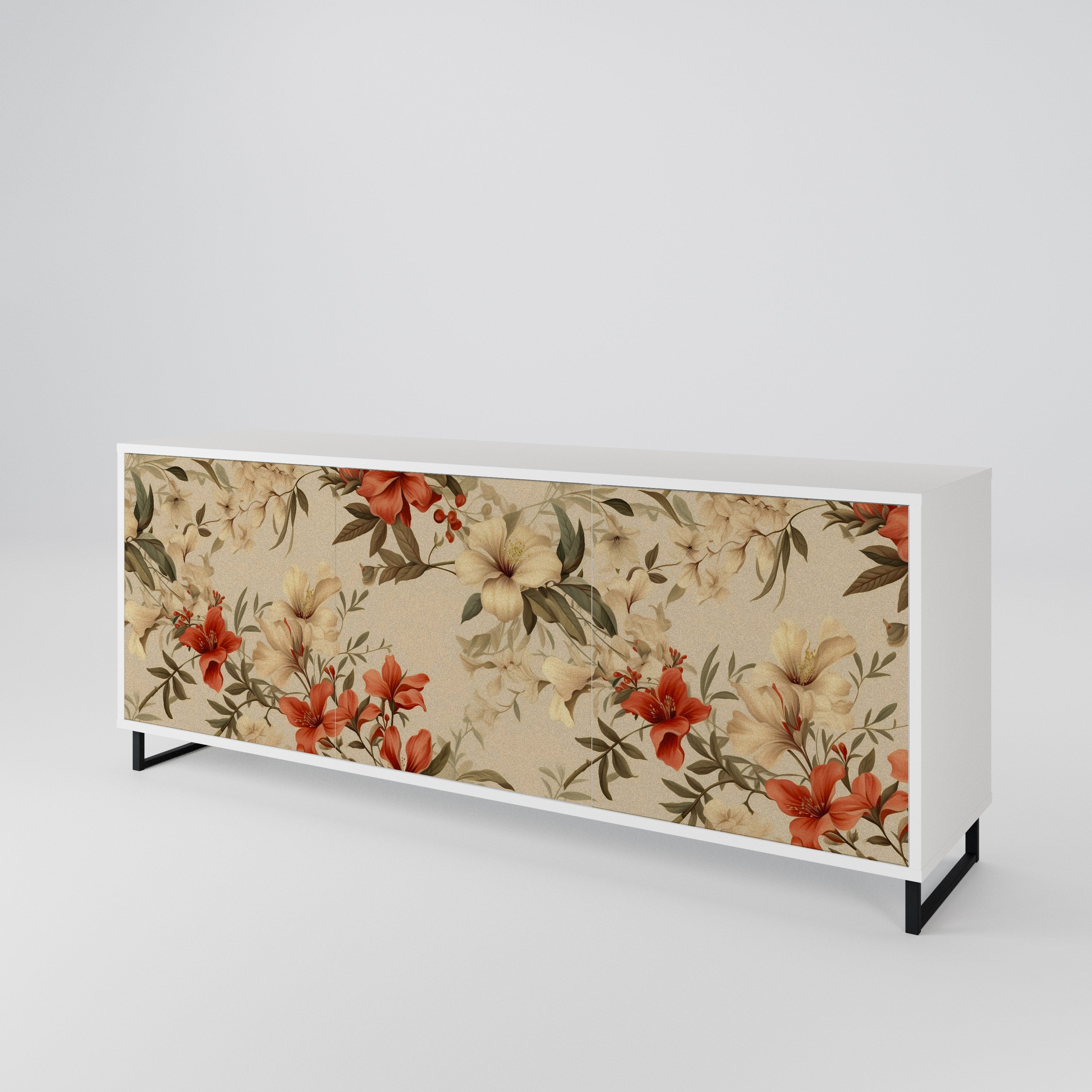 BLOOMING HARMONY 3-Door Sideboard
