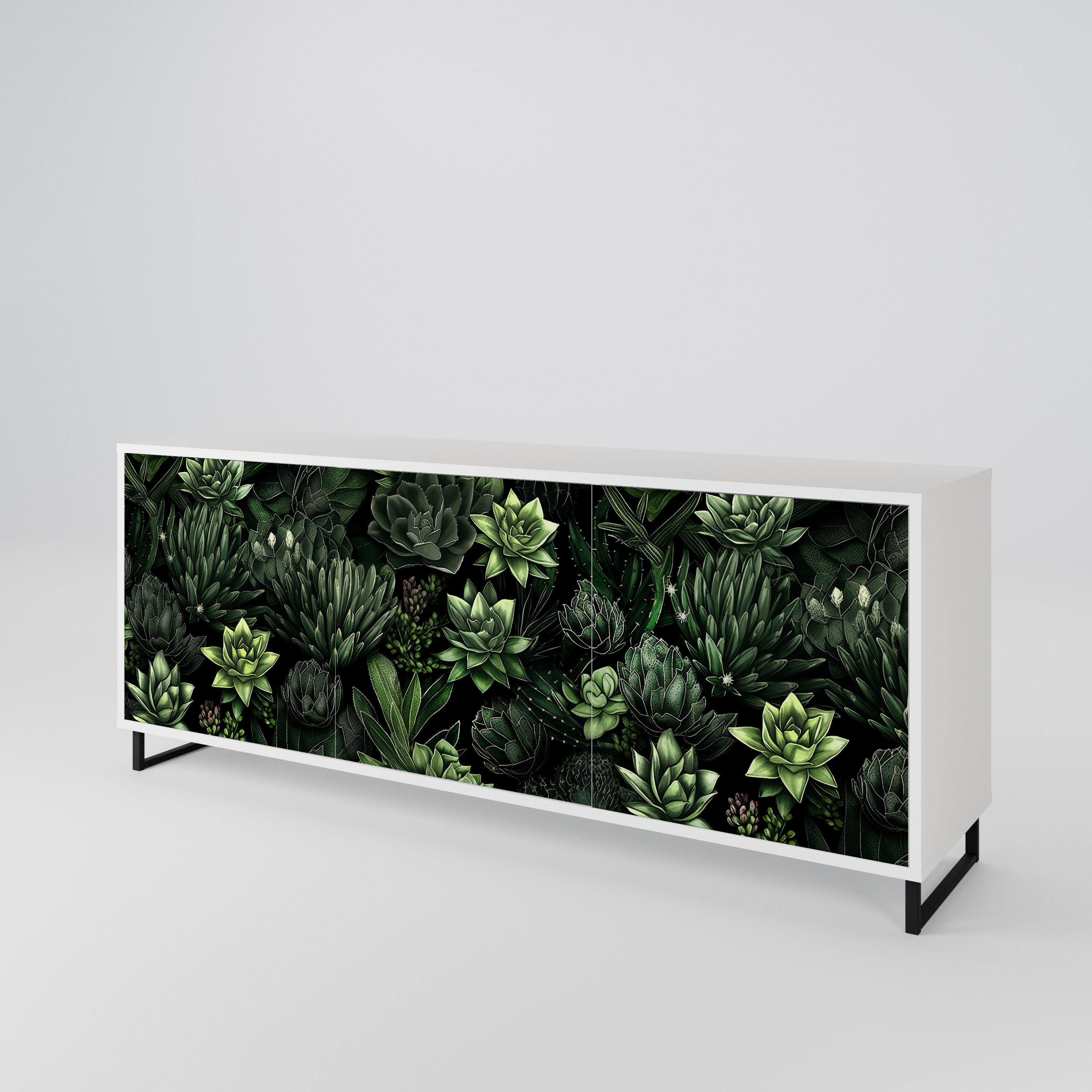 SUCCULENT JUNGLE 3-Door Sideboard